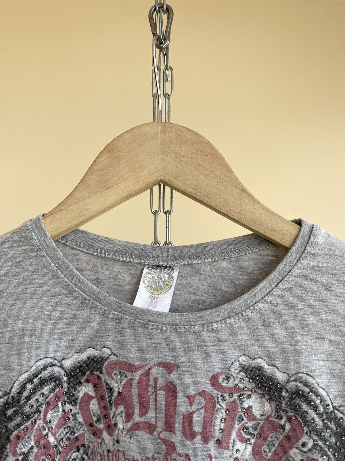 Ed Hardy Slim Fit Tattoo Rhinestone Graphic Print T-Shirt Vintage 00s Size US M / EU 48-50 / 2 - 5 Thumbnail