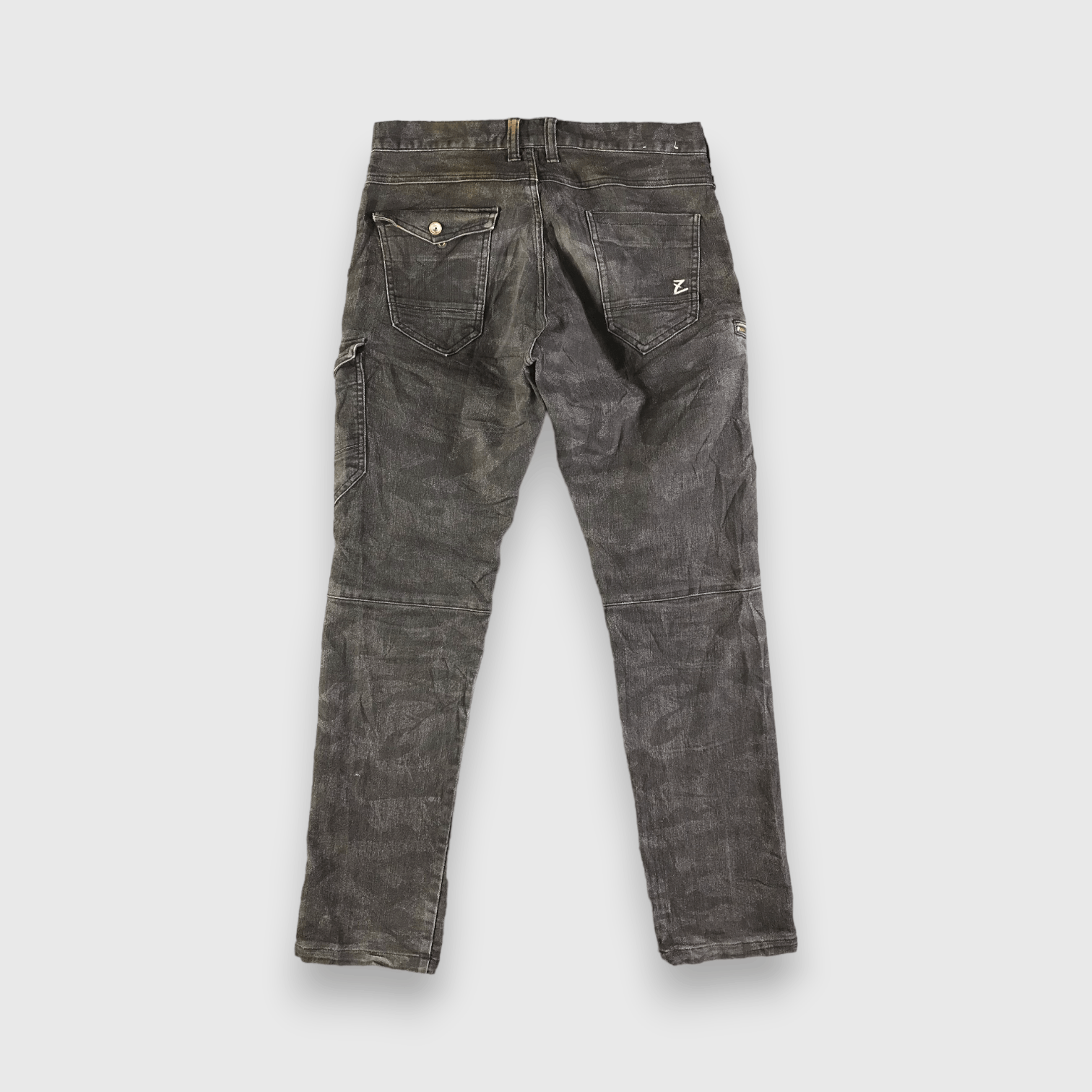 Vintage Vintage Z Dragon Indigo Biker Jeans-J3795 Size US 33 - 2 Thumbnail