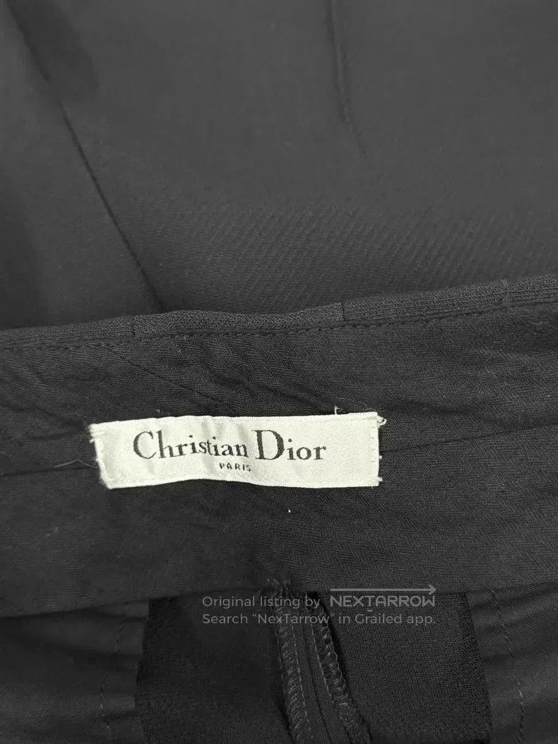 Dior Dior Black wide-leg trousers Size 24" / US 00 / IT 34 - 4 Thumbnail