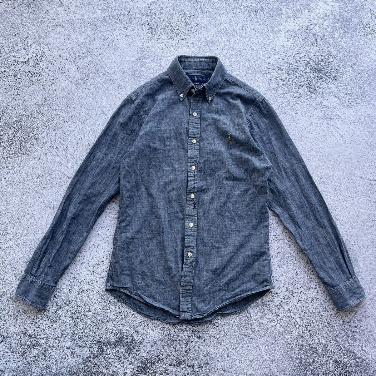 Polo Ralph Lauren denim cotton button shirt mini logo
