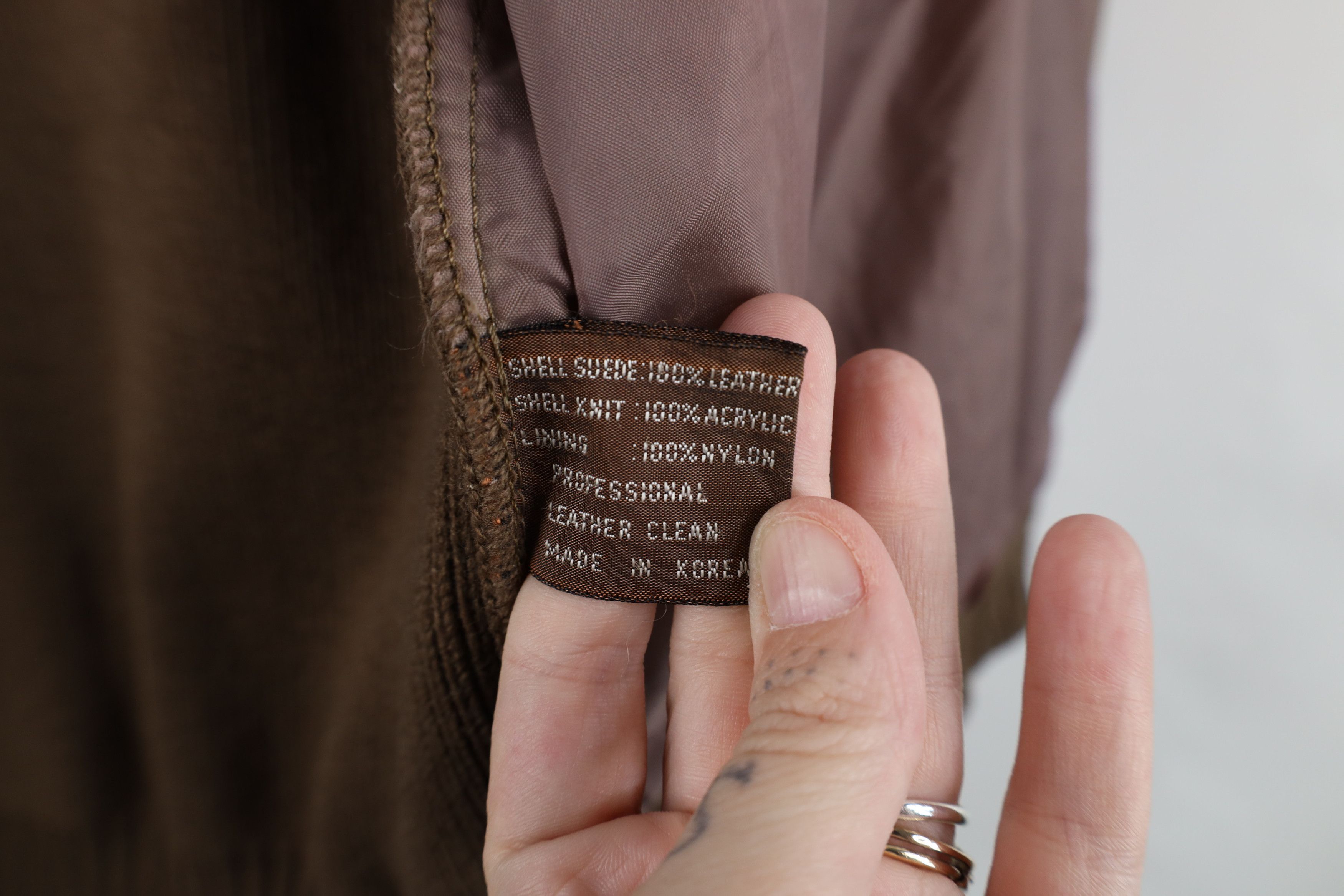 Vintage Vintage 70s Streetwear Leather Knit Sweater Jacket Swacket Size US L / EU 52-54 / 3 - 10 Thumbnail