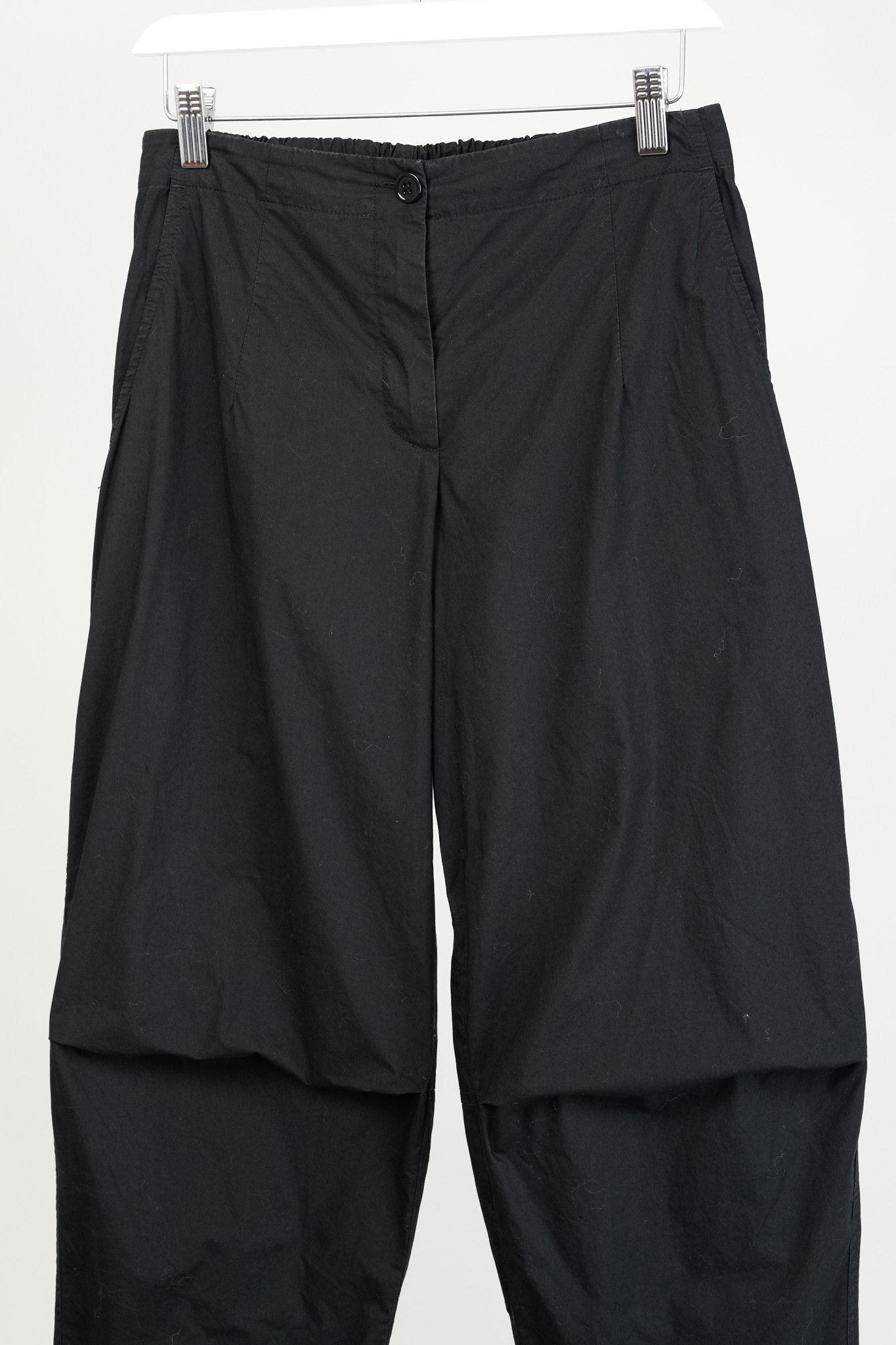 Other Peter O. Mahler Black Cotton-Poplin Cropped Pants Size 28" / US 6 / IT 42 - 3 Thumbnail