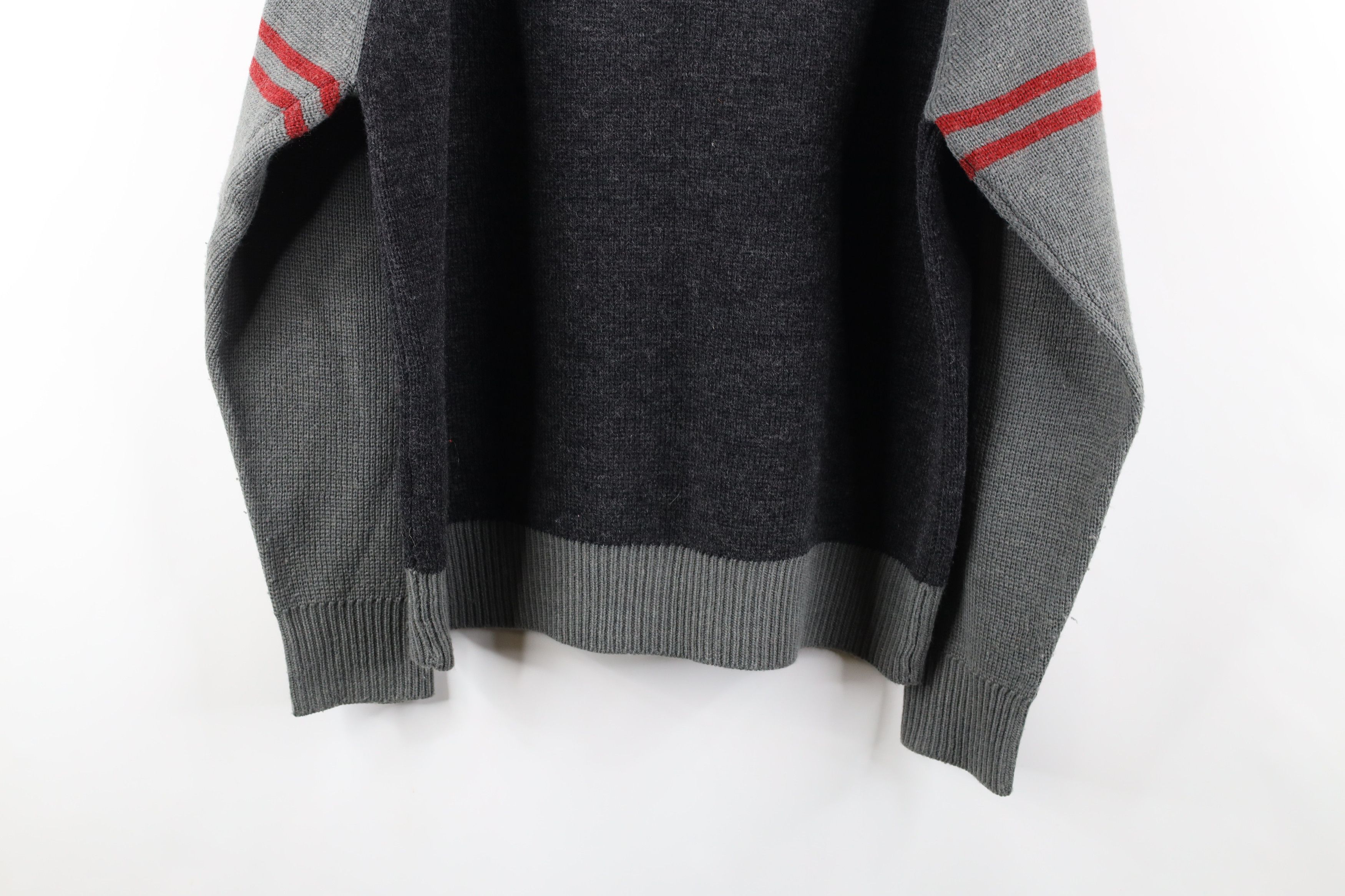 Vintage Vintage 90s Streetwear Striped Full Zip Cardigan Sweater Size US L / EU 52-54 / 3 - 7 Thumbnail