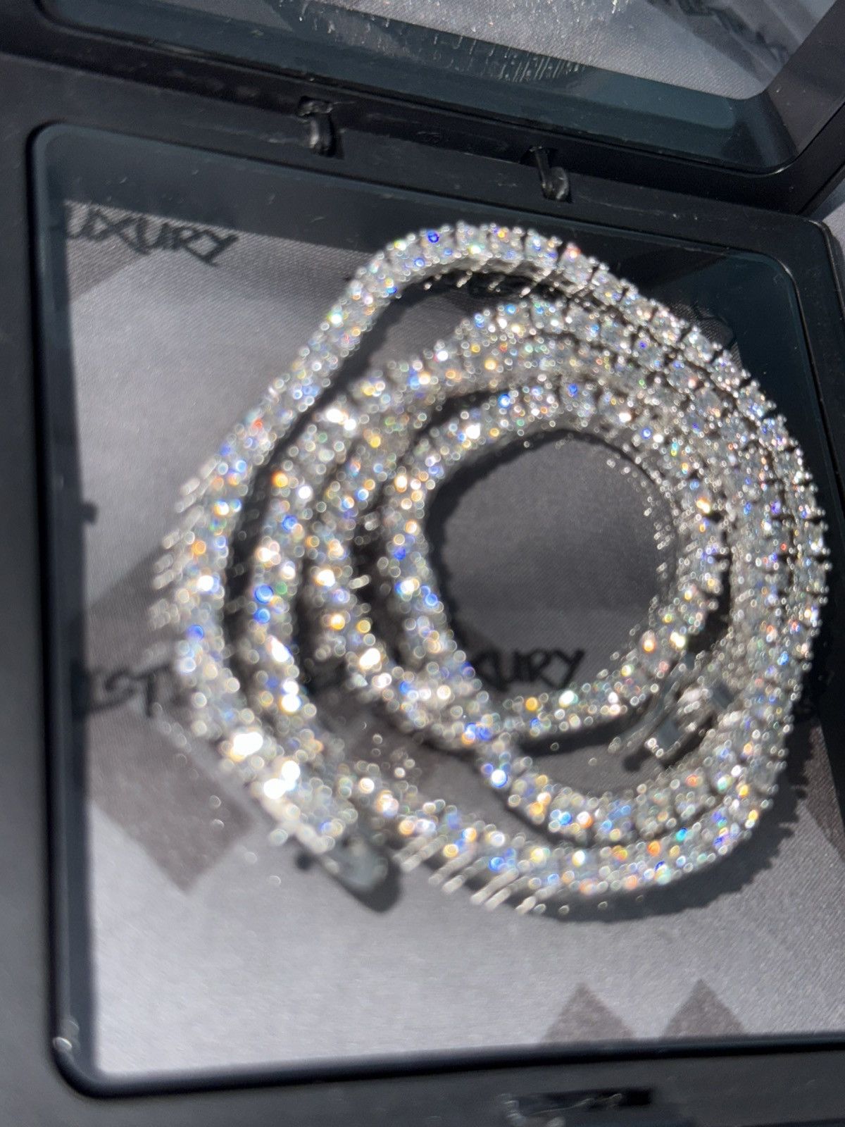 Other Tennis moissanite chain 20” 3mm Size ONE SIZE - 5 Thumbnail