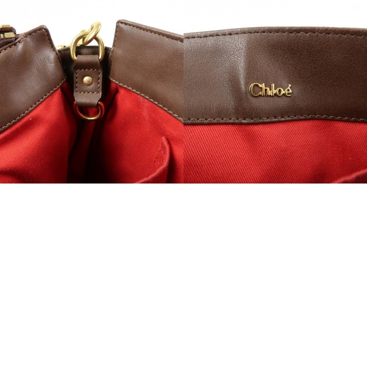 Chloe Chloe Eden Leather Crossbody Bag Brown Size ONE SIZE - 8 Thumbnail