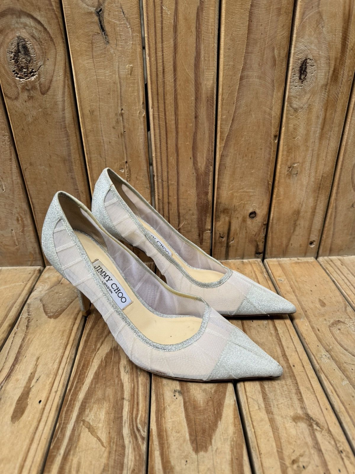 Jimmy Choo Jimmy choo Women’s fabric glitter pumps size EUR 37 US 7 Size US 7 / IT 37 - 10 Thumbnail