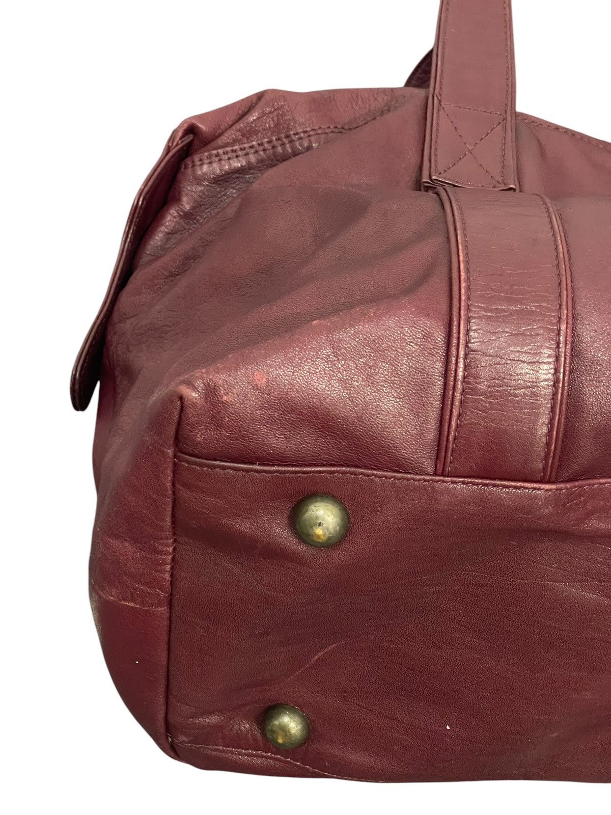 Genuine Leather Full Leather Vtg Maruem Japan Duffle Bag 1🟩8 Size ONE SIZE - 7 Thumbnail