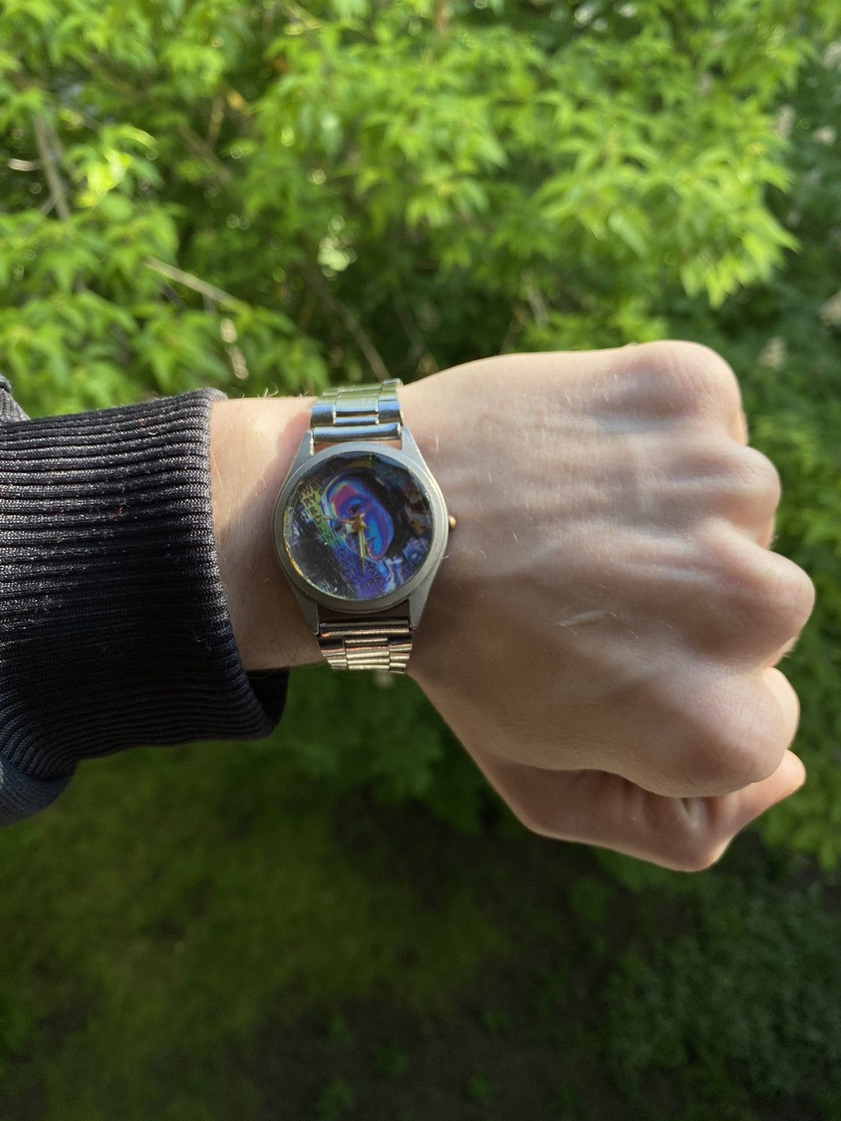 Japanese Brand × Jewelry × Vintage Art Watch Portrait Dial Stainless Steel Bracelet Size ONE SIZE - 2 Thumbnail