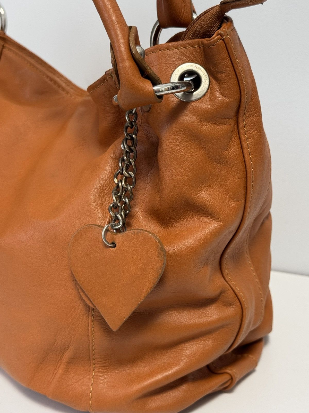 Genuine Leather Genuine leather crossbody shoulder bag Carmel color Size ONE SIZE - 9 Thumbnail