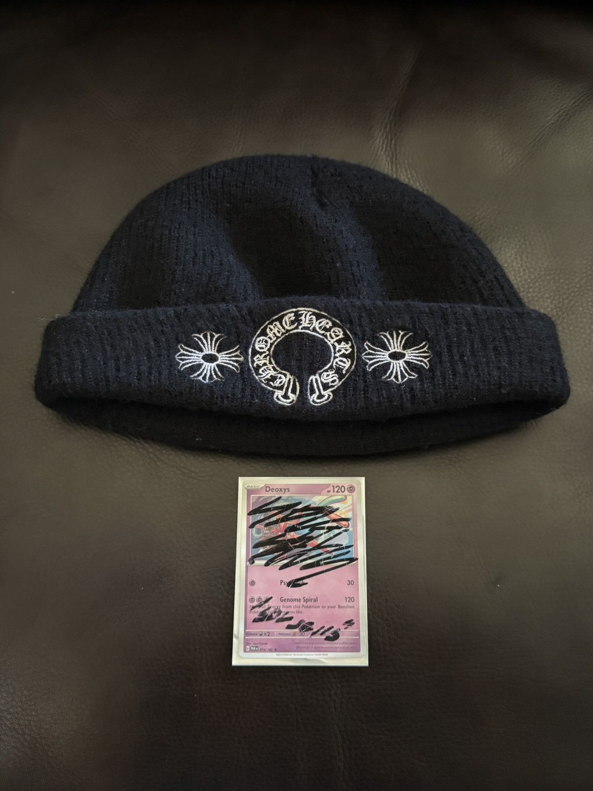 Chrome Hearts Chrome hearts wool horseshoe beanie | Grailed