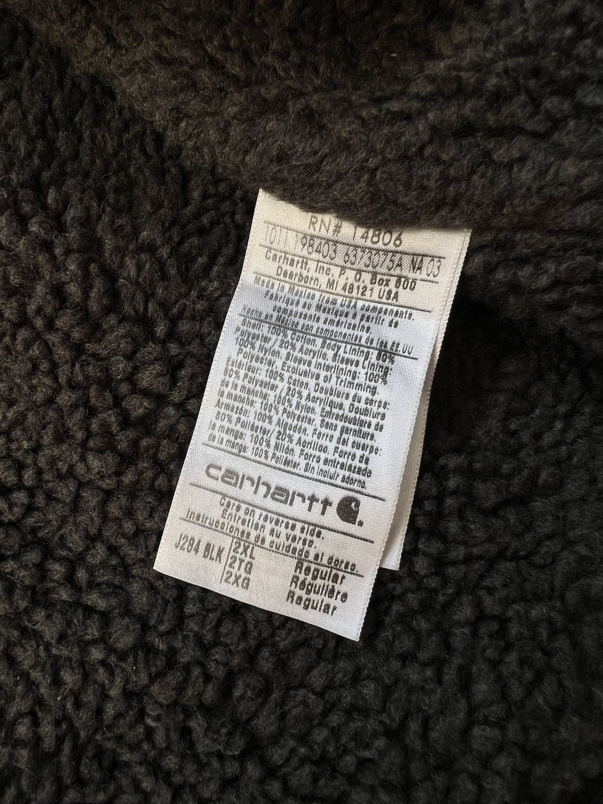 Carhartt × Vintage Carhartt Vintage Faded Work Jacket Sherpa Size US XXL / EU 58 / 5 - 10 Thumbnail