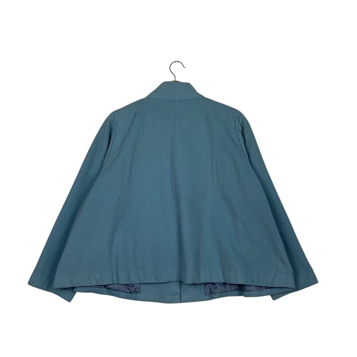Louis Feraud LOUIS FERAUD Baby Blue Wool Oversized Coat Jacket #2038-C88 Size M / US 6-8 / IT 42-44 - 7 Thumbnail