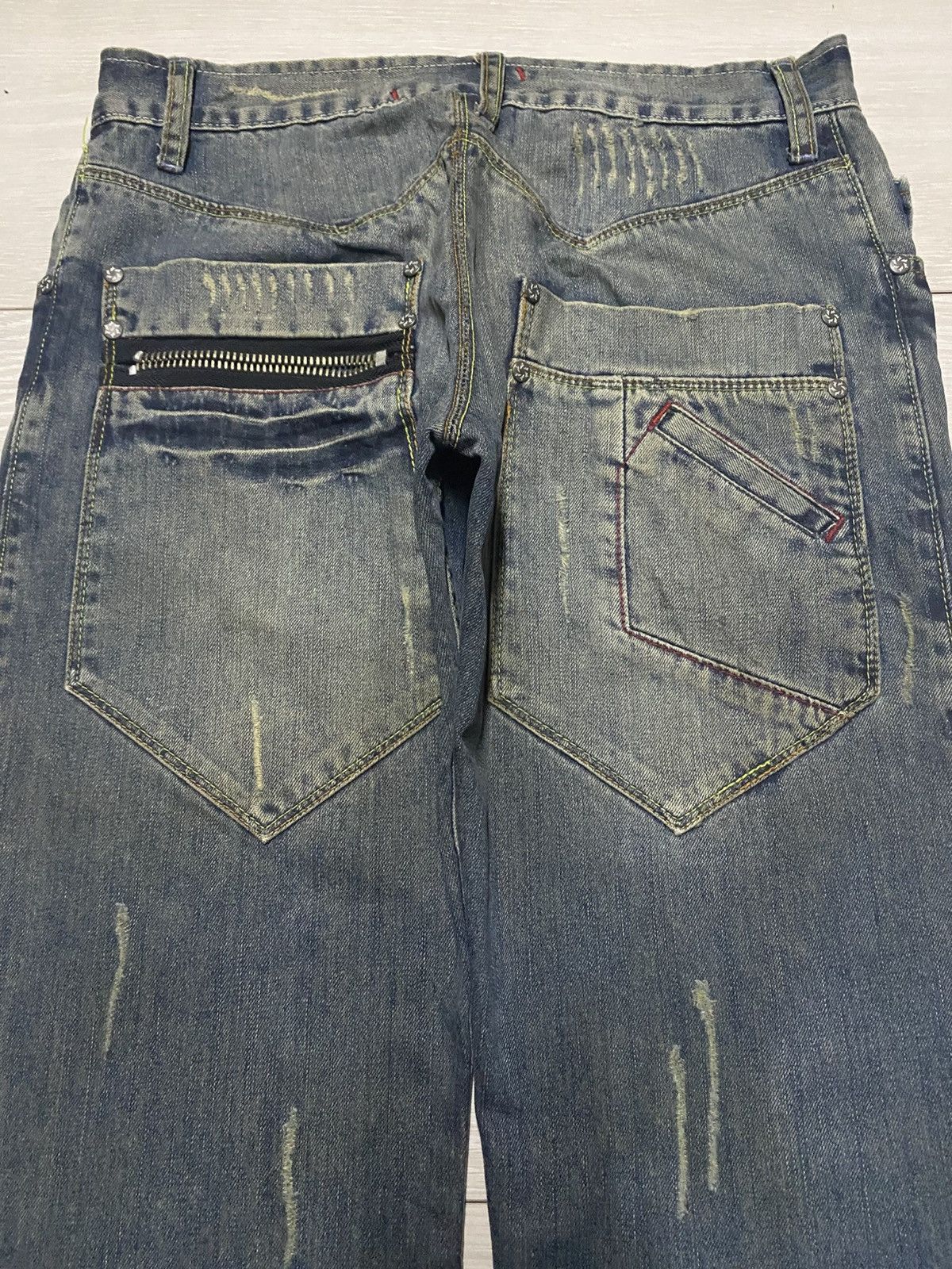 If Six Was Nine Takeshy Kurosawa State of the Art Denim Baggy Jeans Size US 30 / EU 46 - 4 Thumbnail