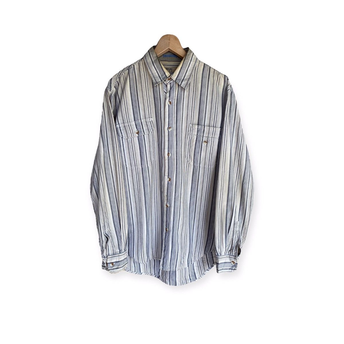 Flannel Kansai Jeans Multipocket Stripe Design Flannel Shirt Size US M / EU 48-50 / 2 - 1 Thumbnail
