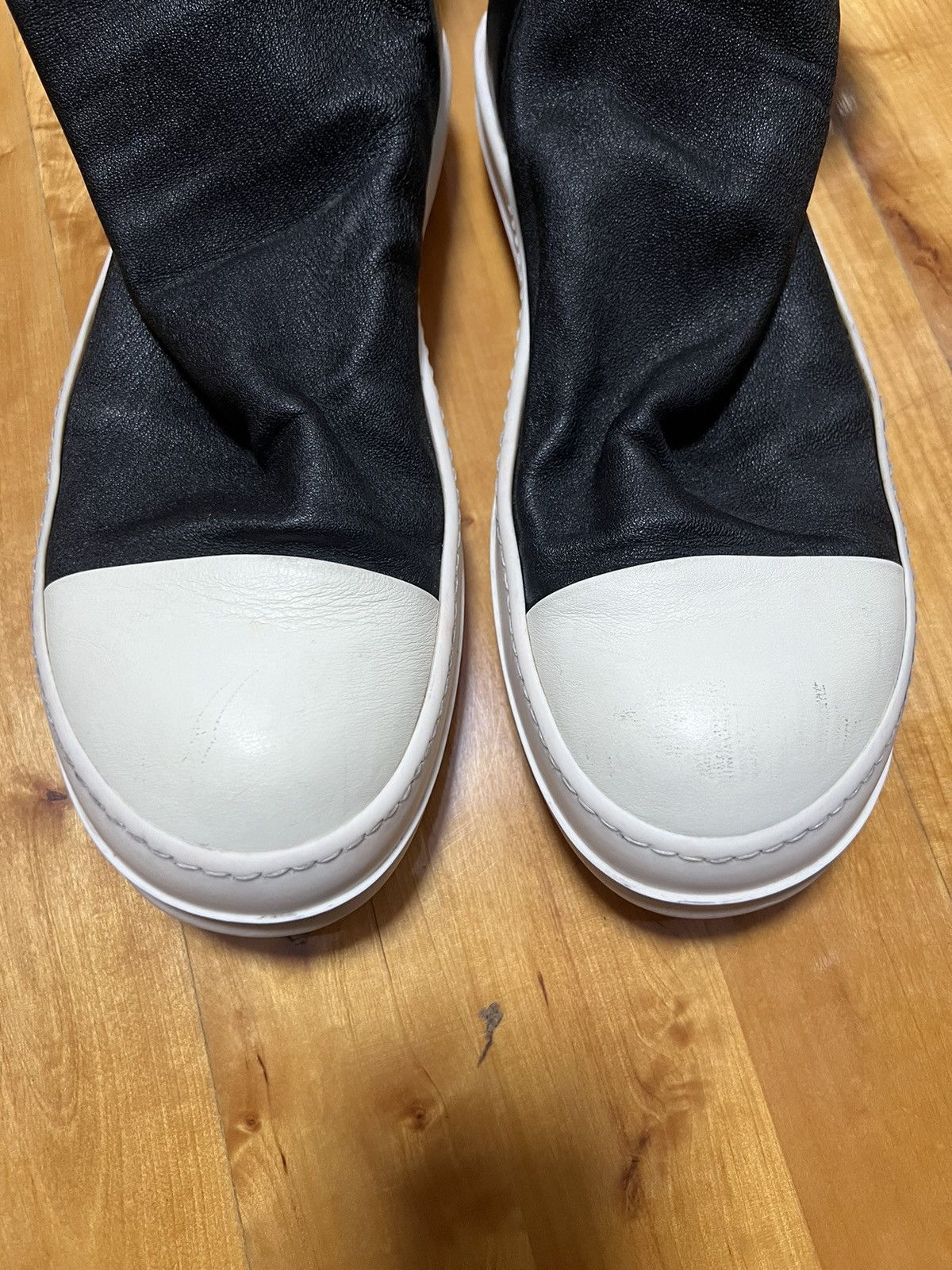 Rick Owens Rick owens mainline leather mid sock boots 41 Size US 8 / EU 41 - 2 Thumbnail
