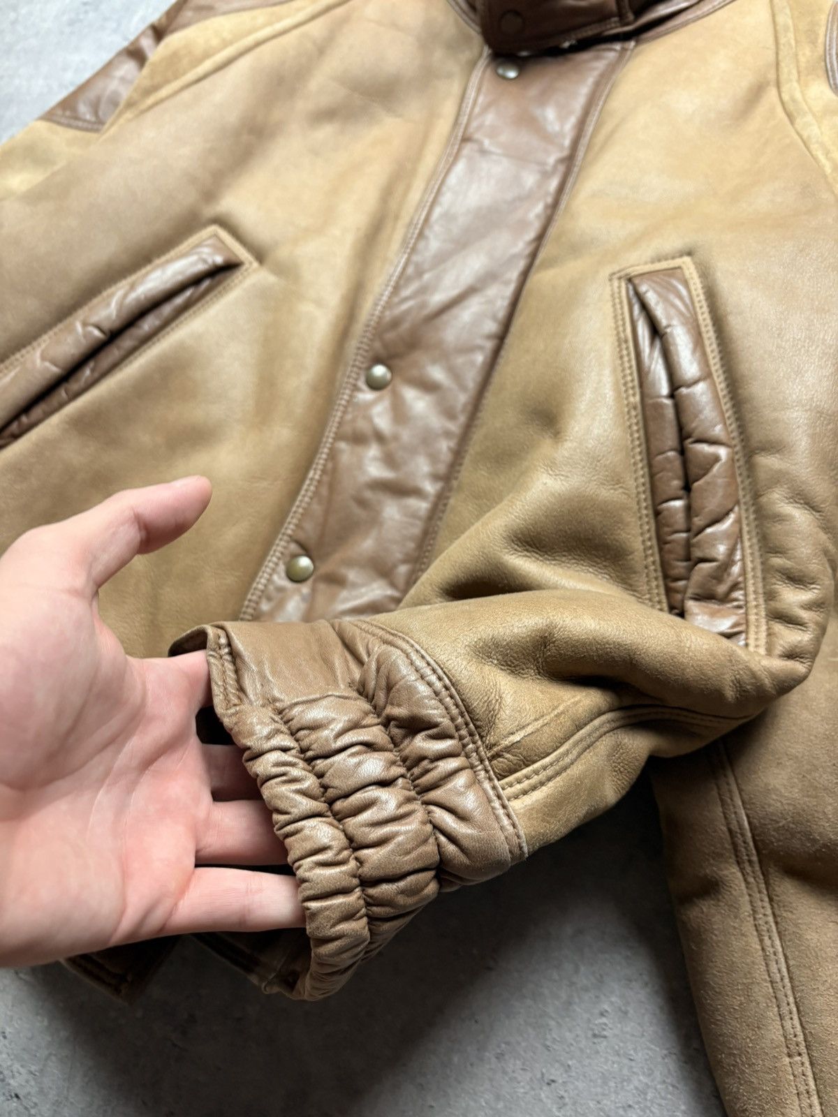 Japanese Brand Vintage Brown Leather Jacket – Classic Style streetwear y2k Size US L / EU 52-54 / 3 - 5 Thumbnail