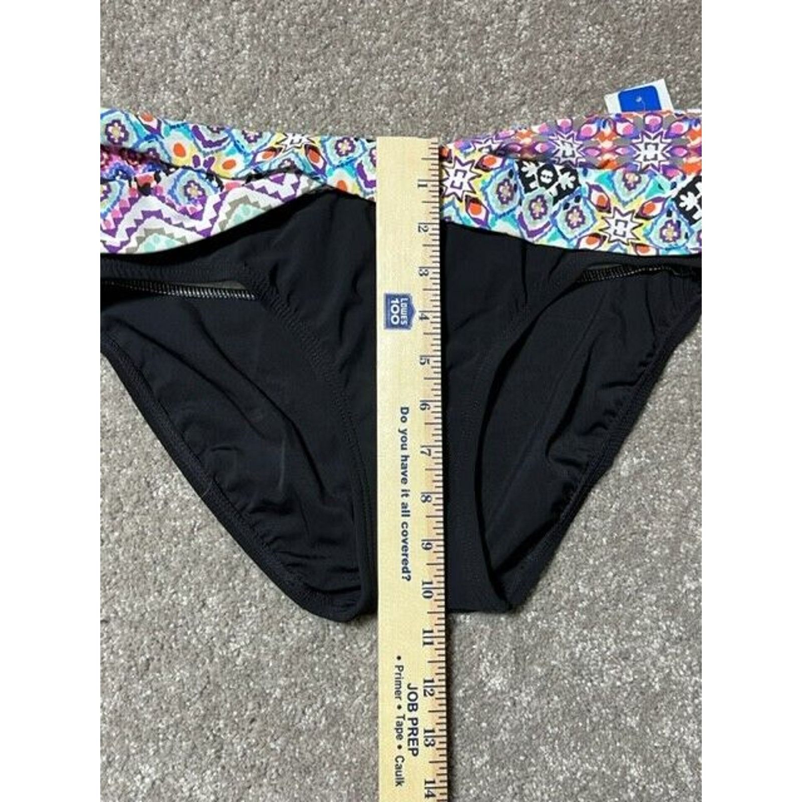 Other Christina Bikini Swim Bottom Womens 12 Aztec Fold Over Black Size XL / US 12-14 / IT 48-50 - 4 Thumbnail