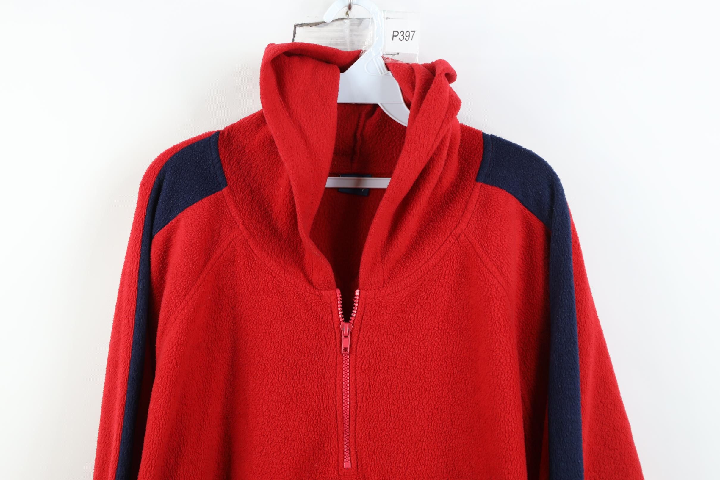 Disney Vintage Disney Mickey Mouse Fleece Hoodie Sweatshirt Red Size 4XL / US 24-26 - 2 Thumbnail