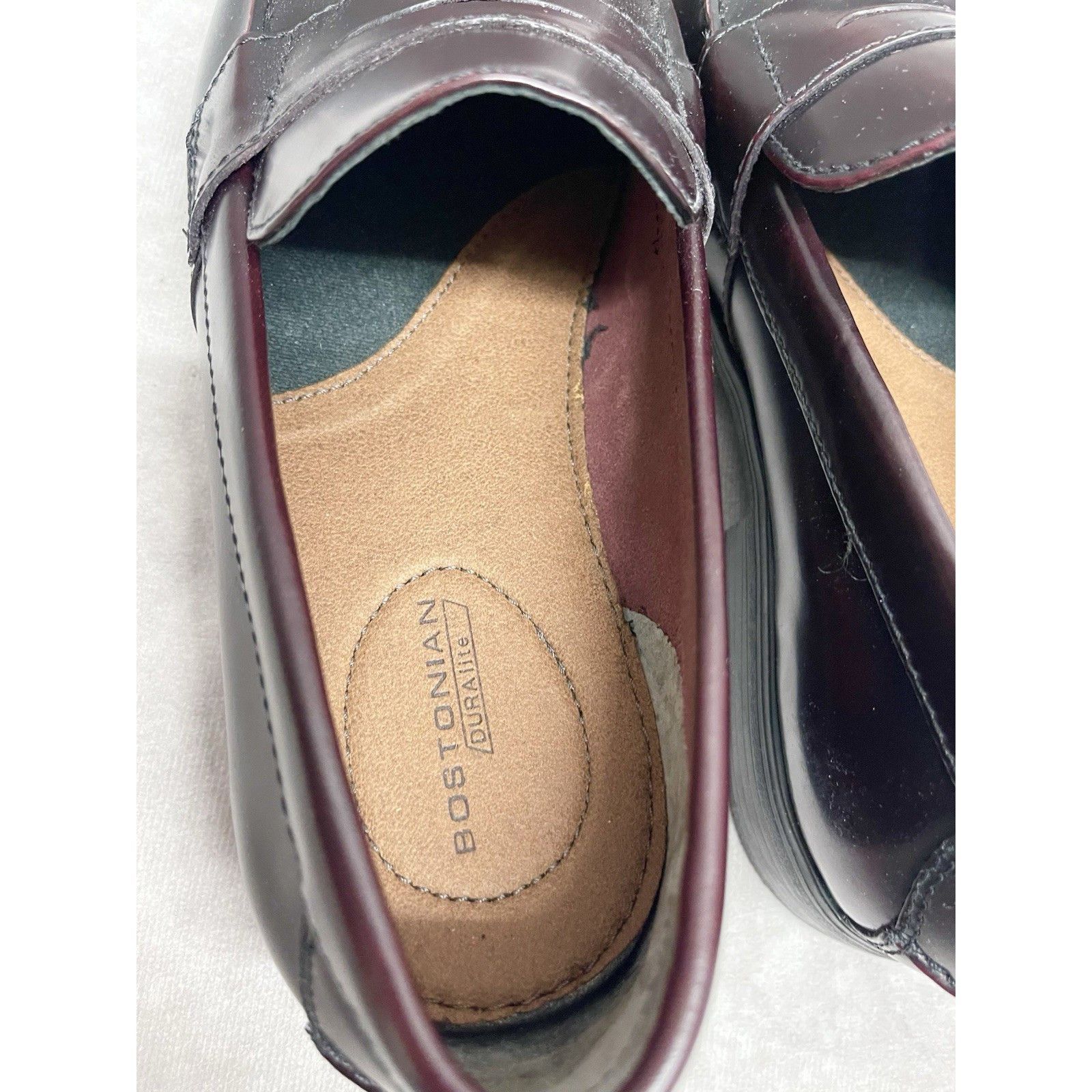 Bostonian New Bostonian Duralite Penny Loafers Mens 8M Burgundy Dress Size US 8 / EU 41 - 5 Thumbnail