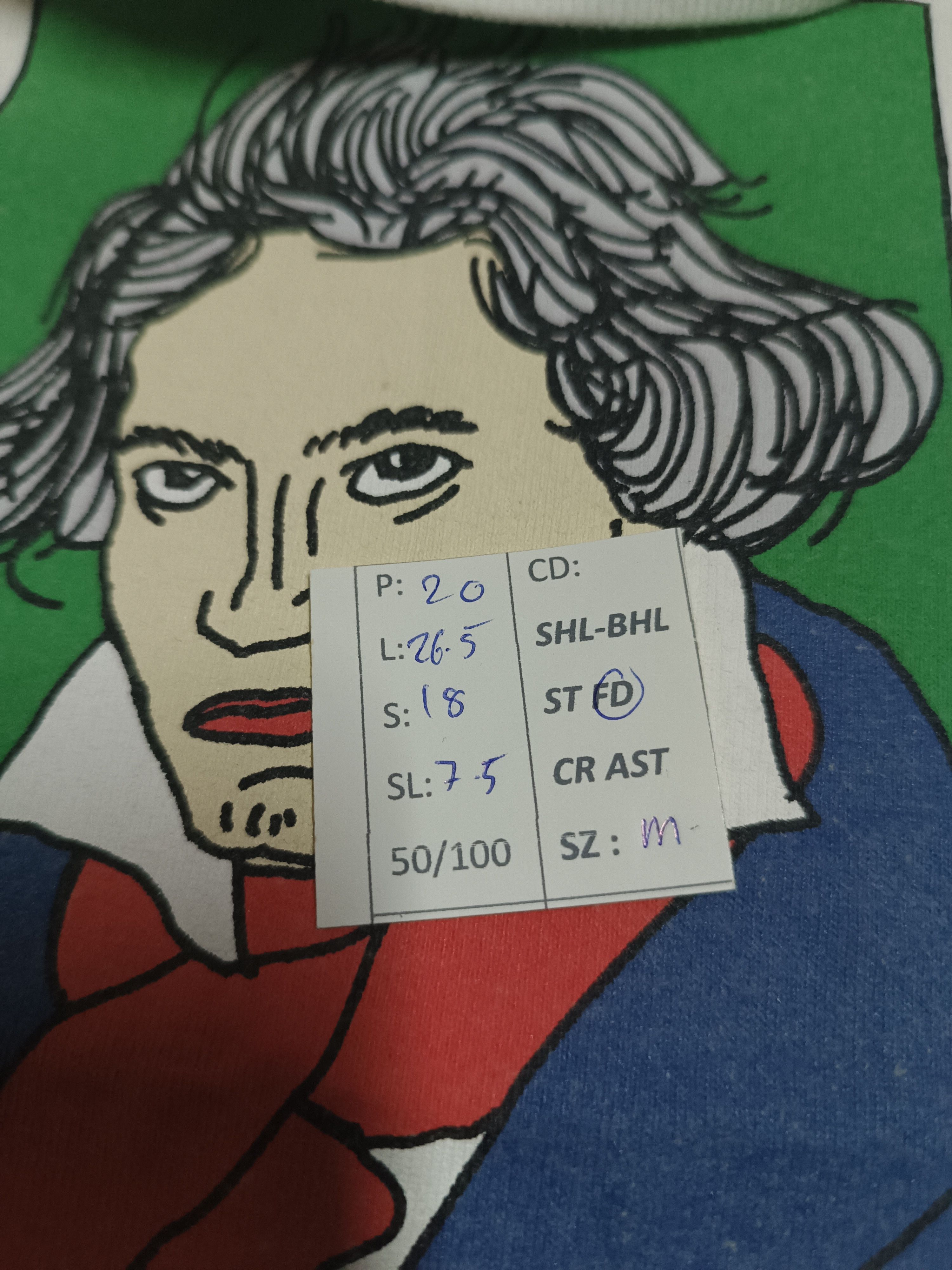 Other VINTAGE Y2K BEETHOVEN BY RAG MACHINE PORTRAIT TEE Size US M / EU 48-50 / 2 - 18 Thumbnail