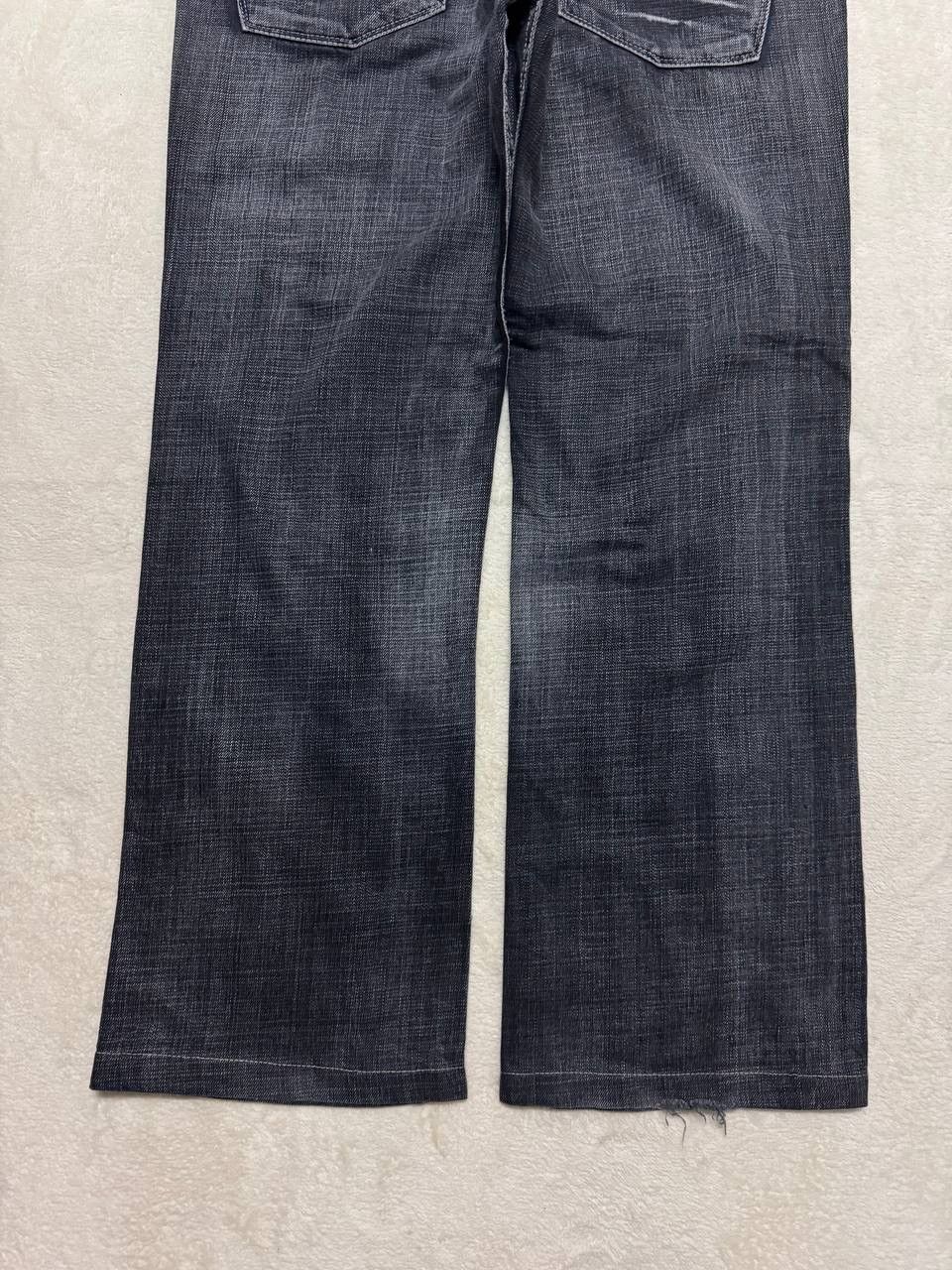 Japanese Brand FLARE 90s Style Devred Japanese Mudwash Distress Denim Jean Size US 33 - 17 Thumbnail