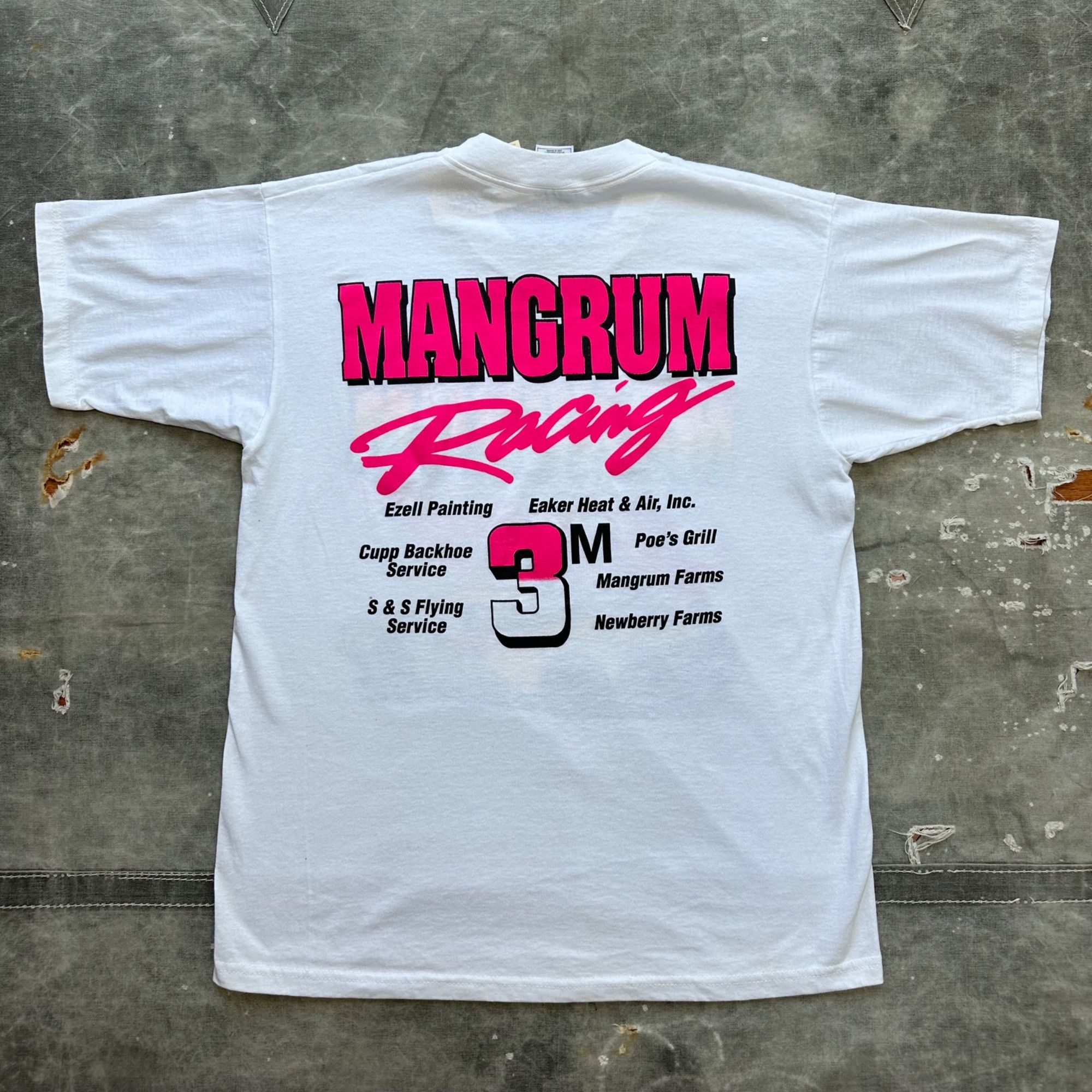 Vintage Vintage 90s Mangrum Racing NASCAR Dirt Racing Shirt Size US L / EU 52-54 / 3 - 2 Thumbnail