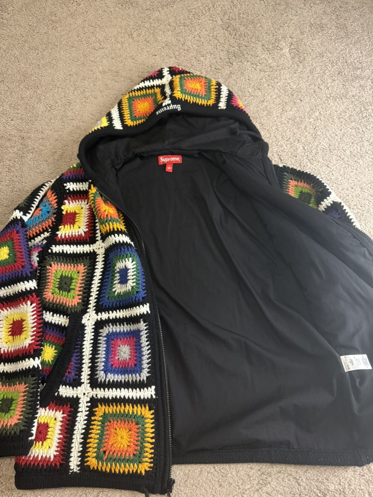 Supreme Supreme FW20 Crotchet Knit Hoodie Size US L / EU 52-54 / 3 - 13 Thumbnail