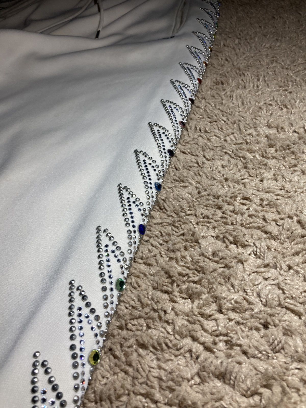 Celine SS23 Celine Lightning Crystal Sweatpants Cream 2023 Jewel S Size US 30 / EU 46 - 8 Thumbnail