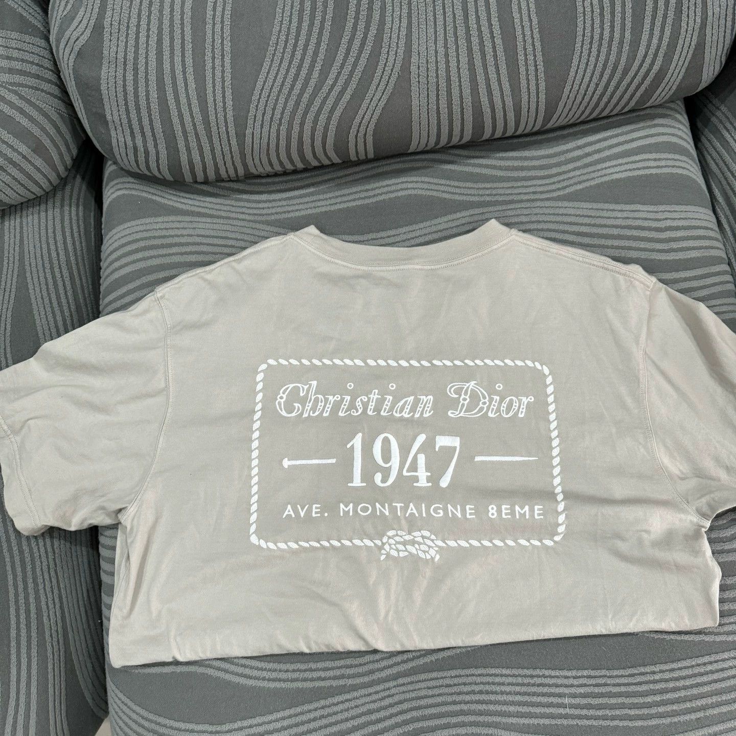 Dior Dior Milk Tea Color Short Sleeve Tee Size M / US 6-8 / IT 42-44 - 2 Thumbnail