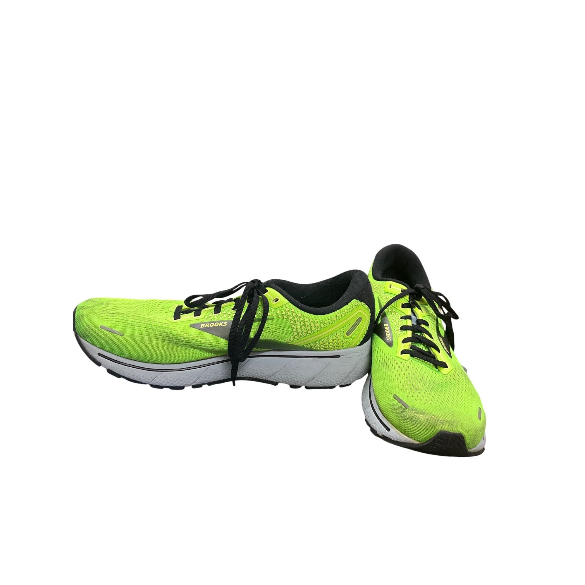 Brooks Brooks Ghost 14 mens green gray walking running LT sneakers Size US 13 / EU 46 - 2 Thumbnail