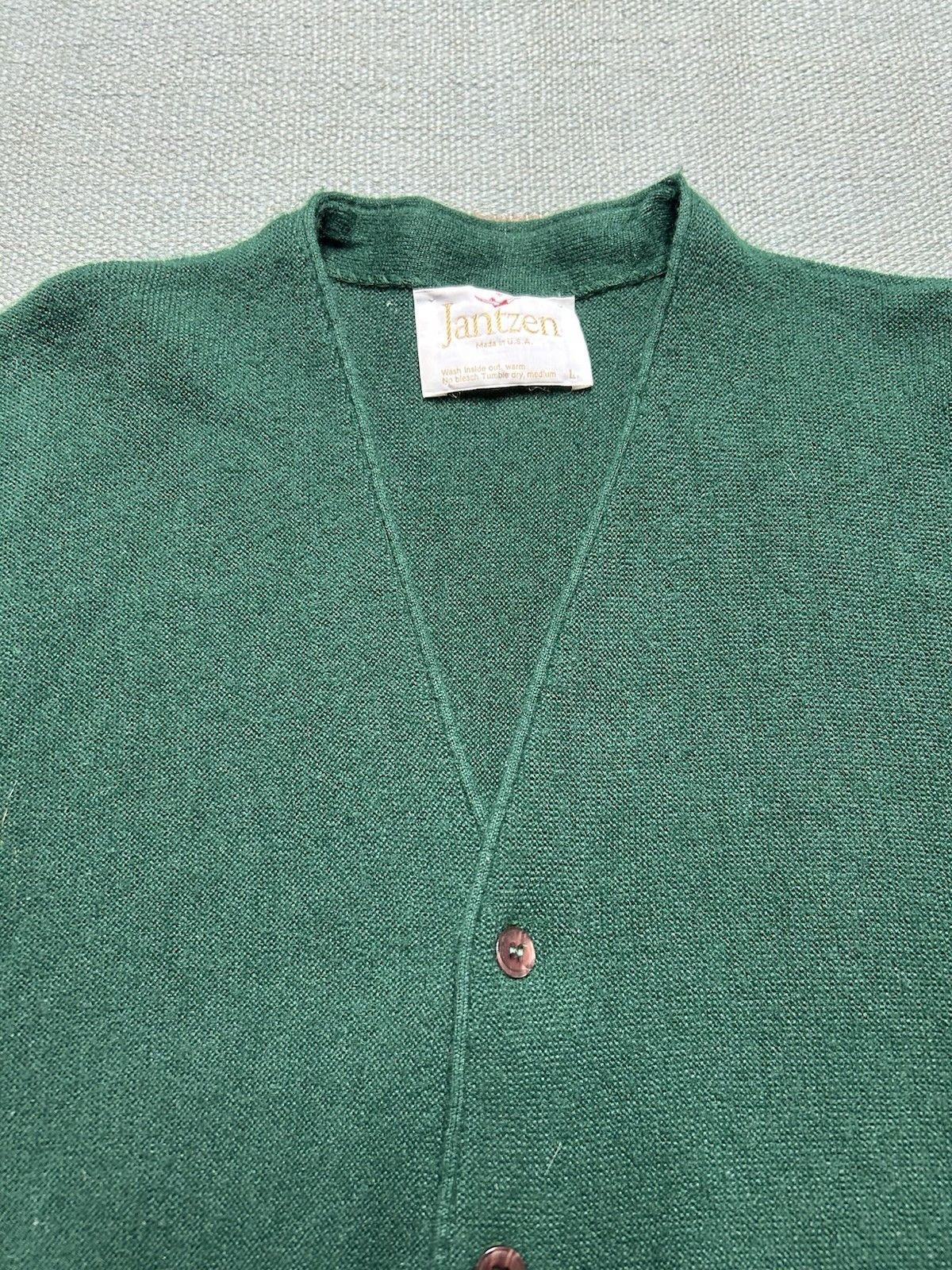Vintage Vintage jantzen button cardigan sweater acrylic wool knit L Size US L / EU 52-54 / 3 - 3 Thumbnail