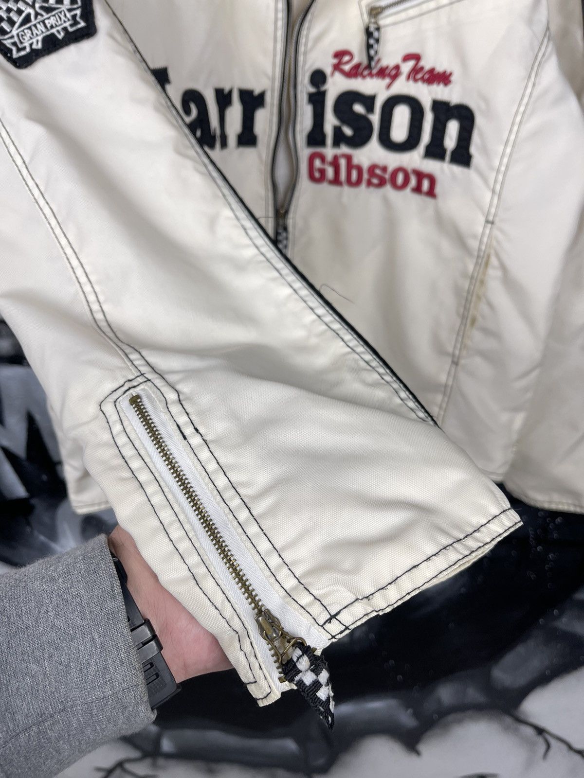 Vintage Harrison Gibson Racing Team Vintage Full Zip Light Jacket Size US XL / EU 56 / 4 - 10 Thumbnail