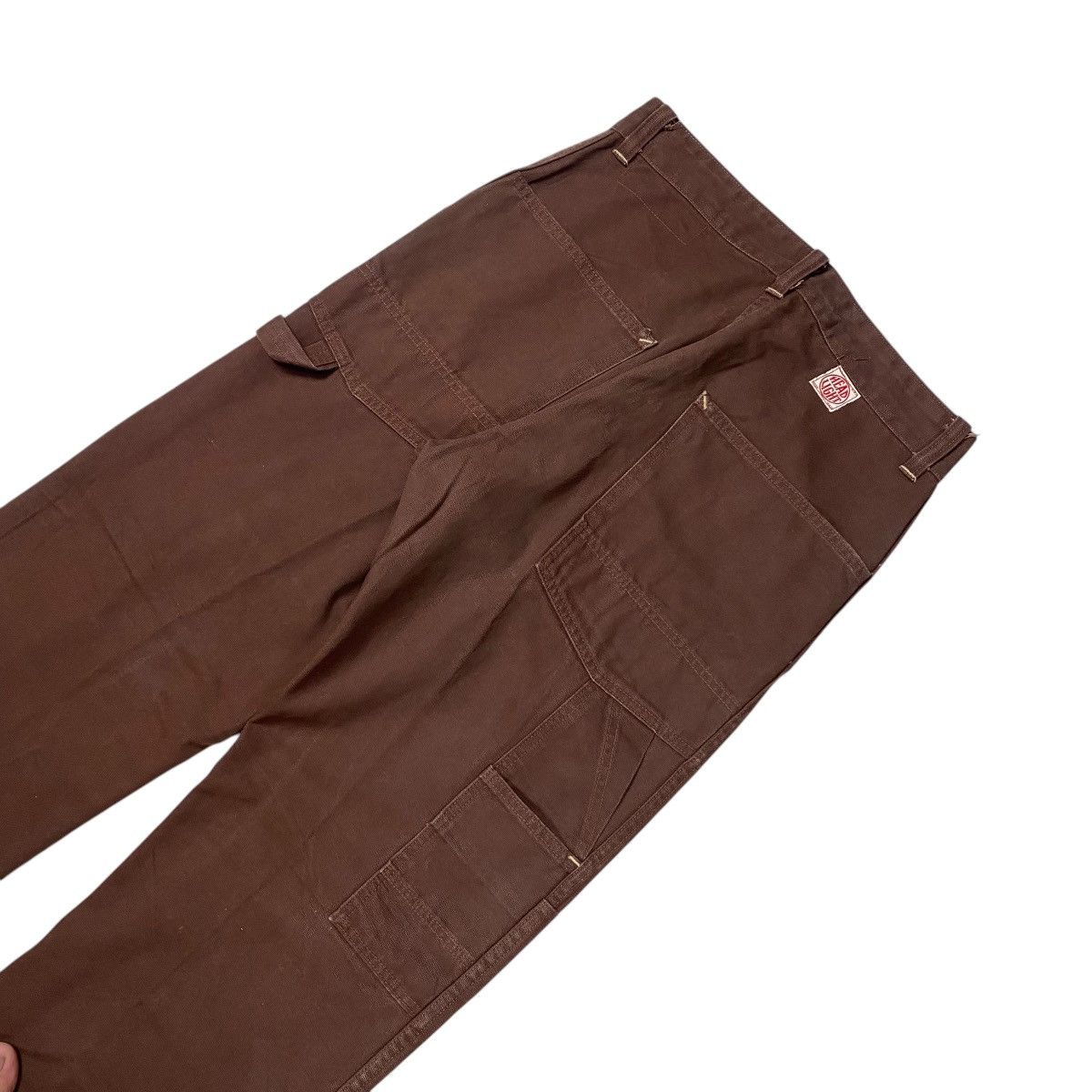Japanese Brand × Sugar Cane × Toyo Enterprises HeadLight Union Made Double Knee Canvas Carpenter Work Pants Size US 30 / EU 46 - 3 Thumbnail