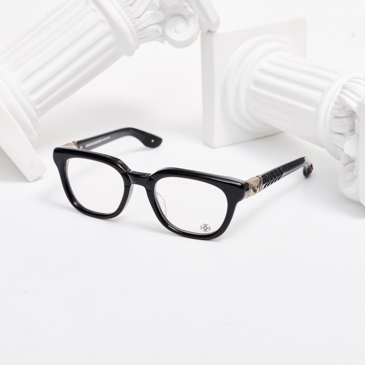 Chrome Hearts CHROME HEARTS WELL HELL YEAH BLACK GLASSES Size ONE SIZE - 1 Thumbnail