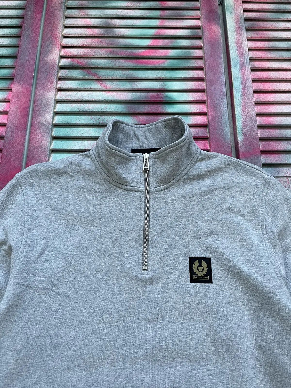 Belstaff BELSTAFF BIKER Half Zip Sweatshirt Size US M / EU 48-50 / 2 - 4 Thumbnail
