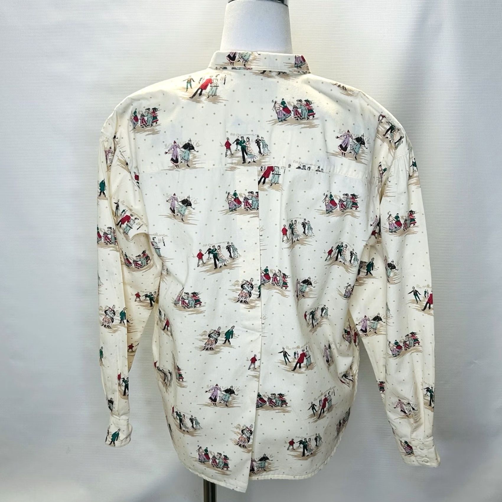 Vintage VINTAGE LizWear Pleated Shirt Womens M Button-Up Yellow Cottagecore 90s Bohemian Retro School Winter Ice Skating Size M / US 6-8 / IT 42-44 - 3 Thumbnail