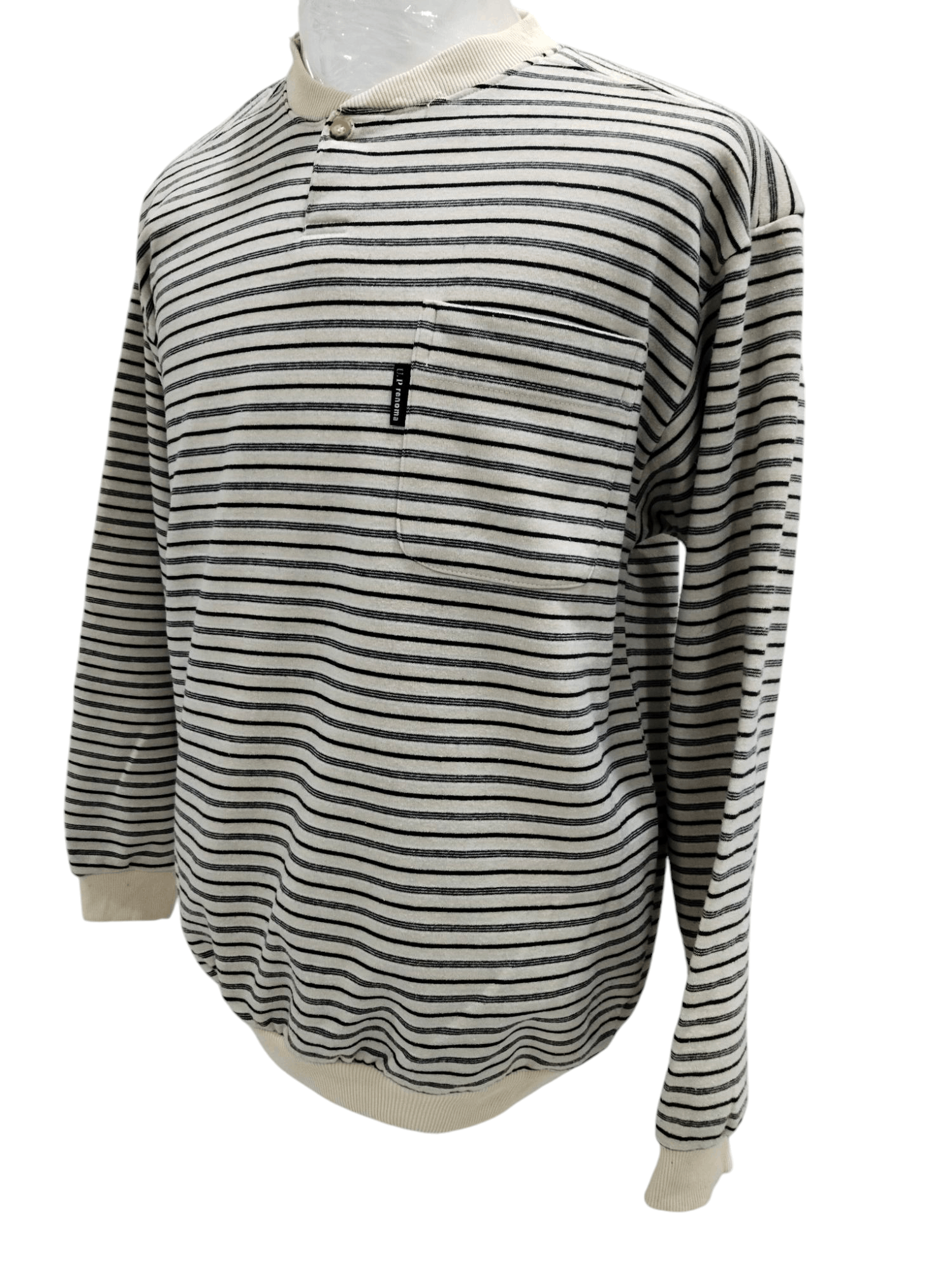 Japanese Brand × Renoma × Vintage Vintage Renoma Stripe Sweatshirt Size US L / EU 52-54 / 3 - 2 Thumbnail