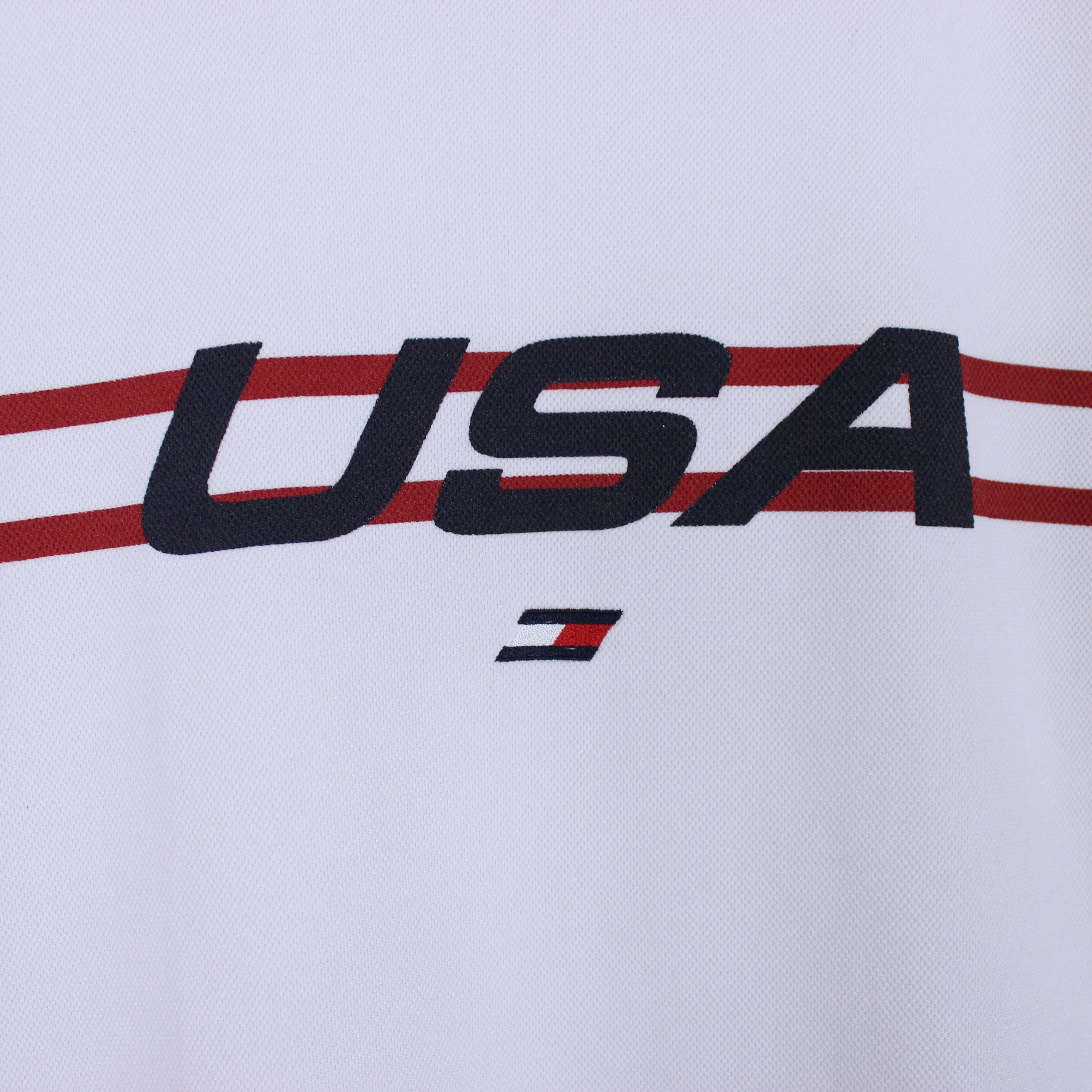 Other Tommy Hilfiger TH vintage big logo centr t shirt USA Size US XL / EU 56 / 4 - 5 Thumbnail