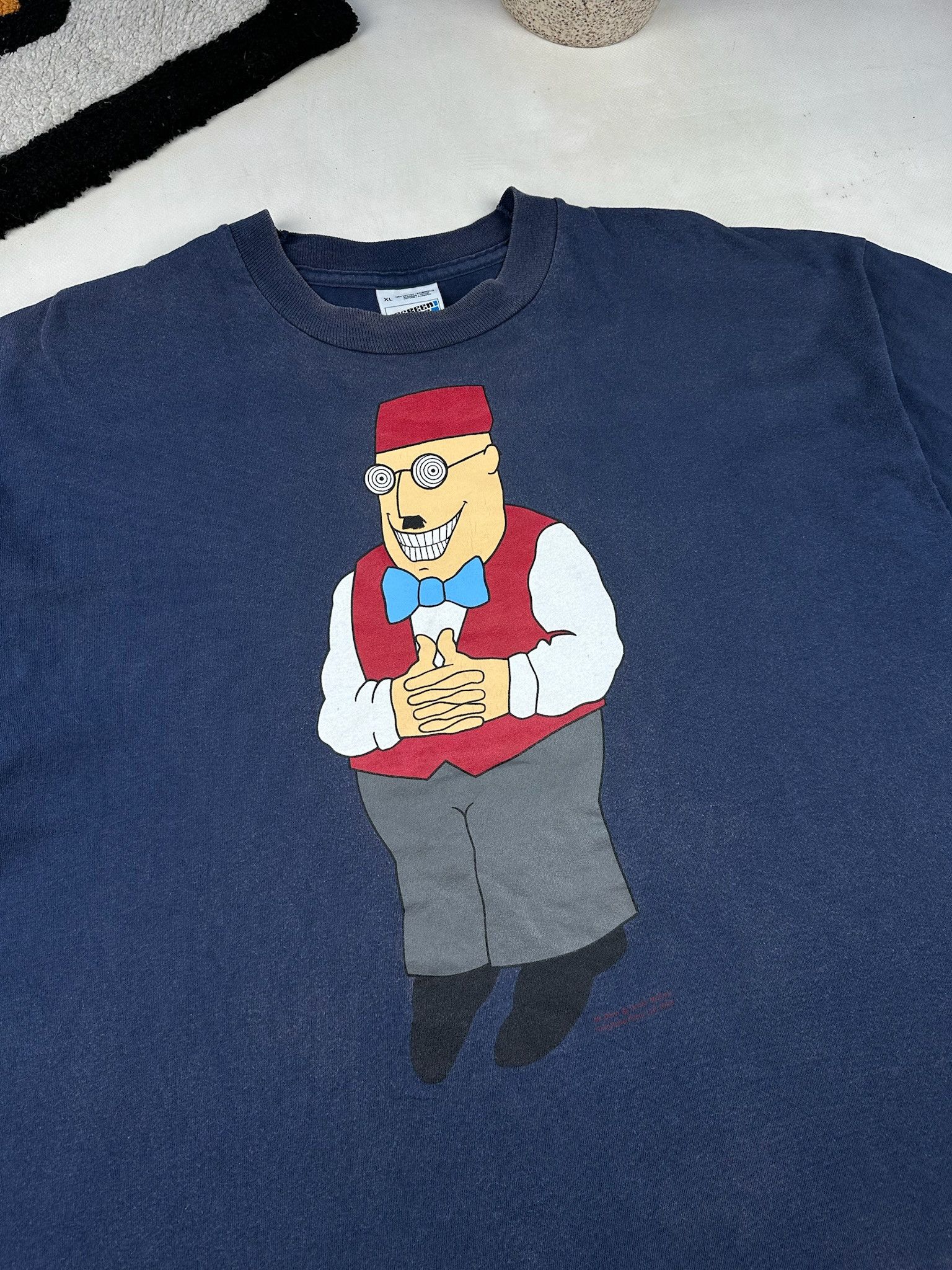 Cartoon Network Vintage 90s acid man tShirt techno rave humor tee movie Size US XL / EU 56 / 4 - 4 Thumbnail
