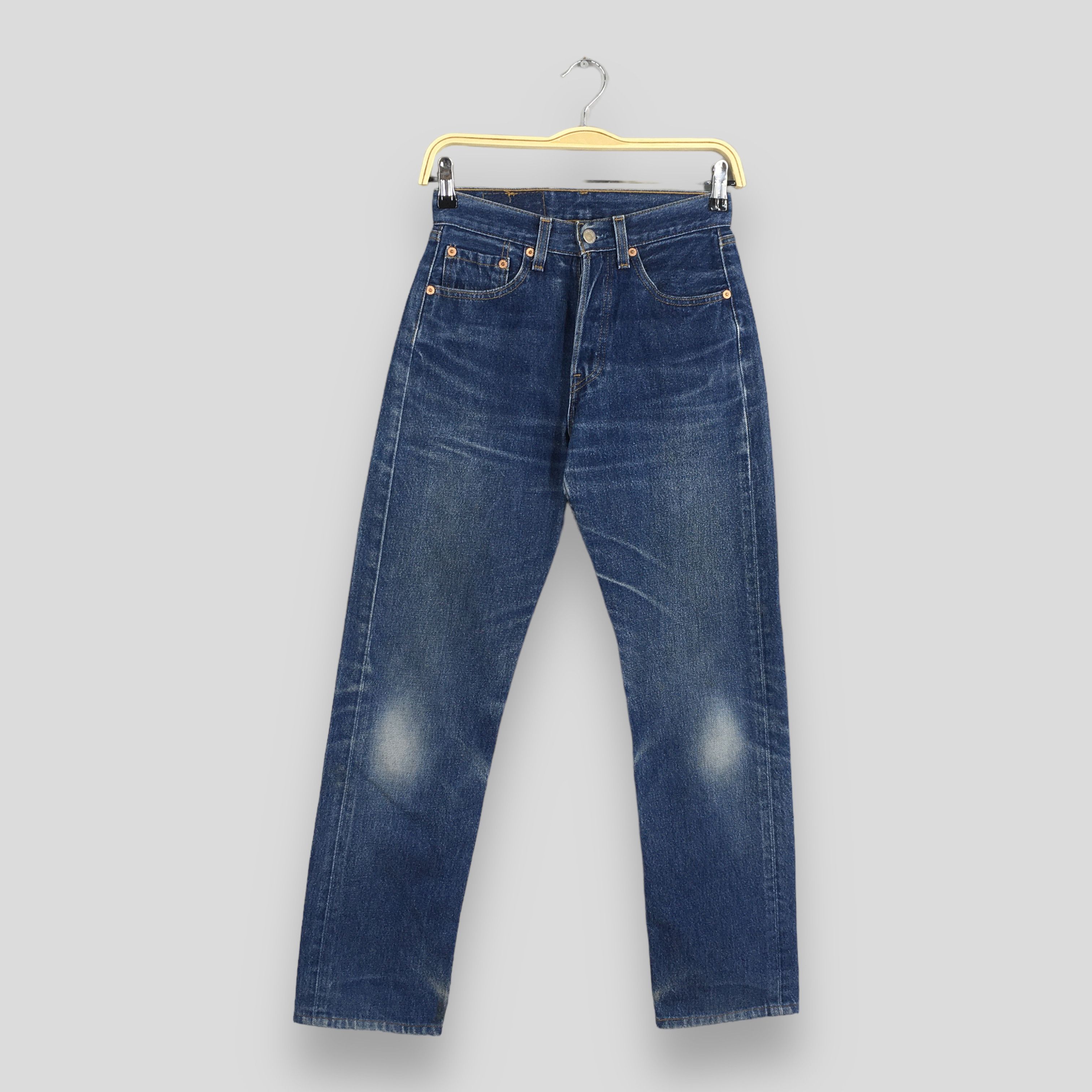 Levi's Size 24x27 Vintage 80s Levi's 501 Faded Blue Jeans S839 Size 24" / US 00 / IT 34 - 1 Thumbnail