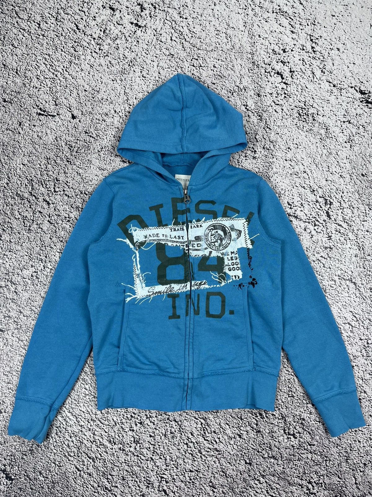 Diesel Vintage Y2K Diesel Logo Zip Hoodie Streetwear 00s size M Size M / US 6-8 / IT 42-44 - 1 Thumbnail