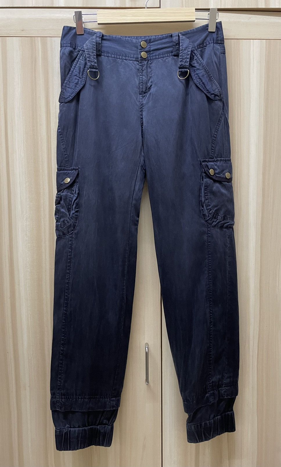 Japanese Brand Gallarda Galante Cotton Silk Cargo Jogger Pants Size 29" - 1 Thumbnail