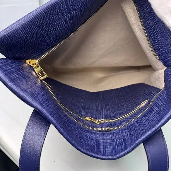 Loewe Loewe Shopper Tote Bag Leather Purple Size ONE SIZE - 6 Thumbnail