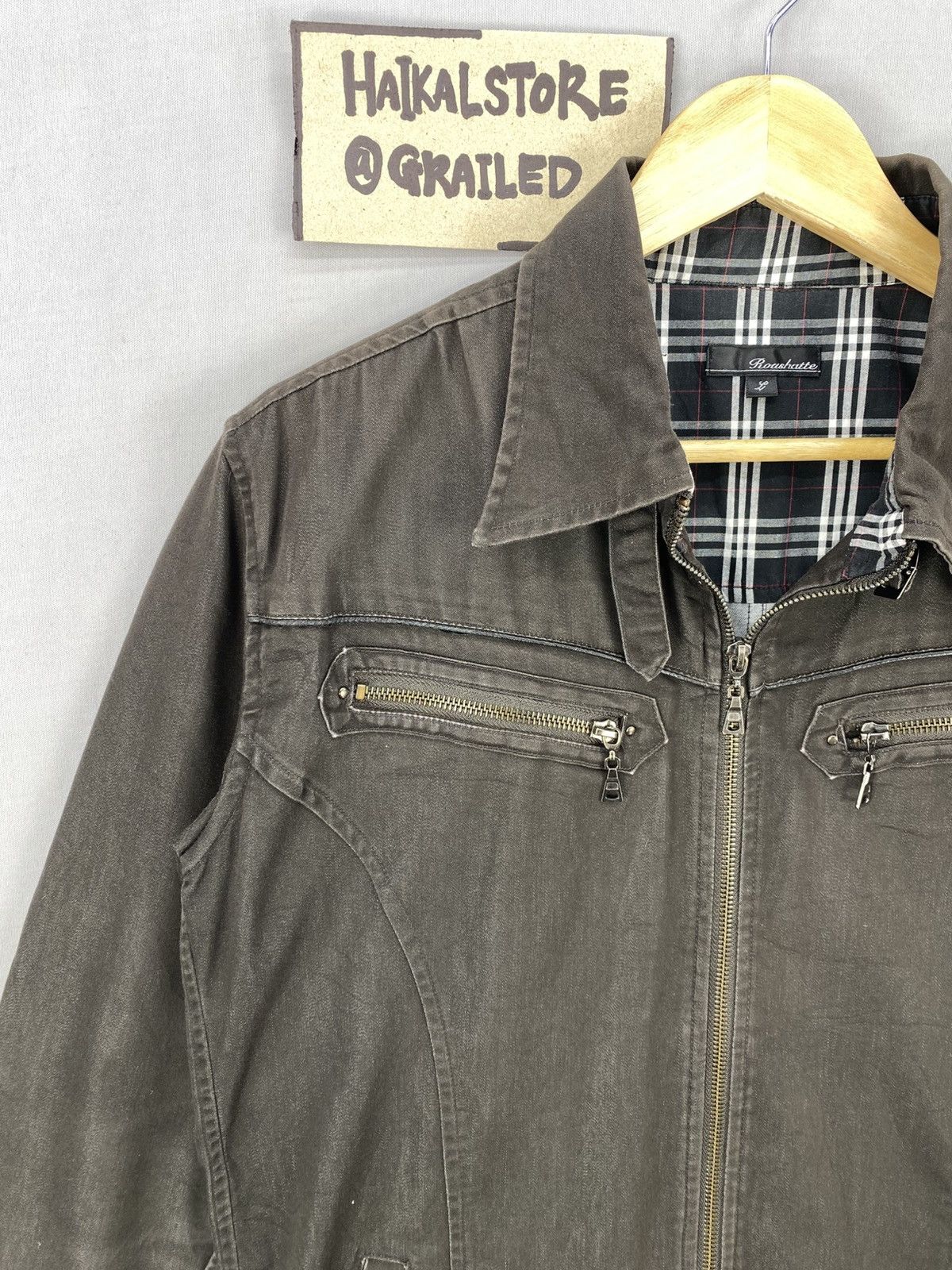 Japanese Brand Vintage 90’s Roushatte Zipper Up Light Jacket Size US M / EU 48-50 / 2 - 2 Thumbnail