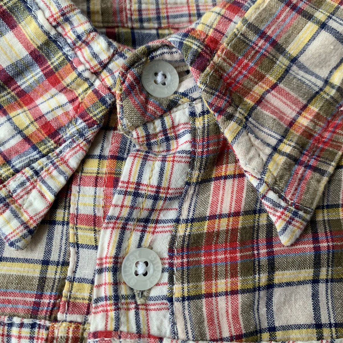 Stussy × Vintage 90’s Stussy Patchwork Button Up Size US S / EU 44-46 / 1 - 4 Thumbnail