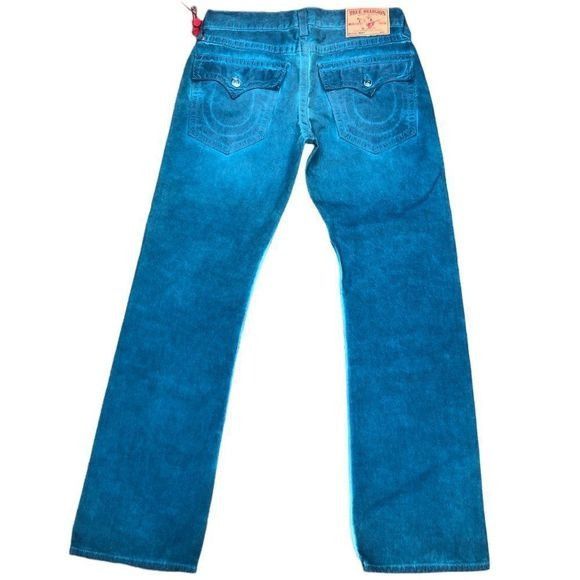 VINTAGE True Religion Jeans Size 33 RICKY Dyed RARE
