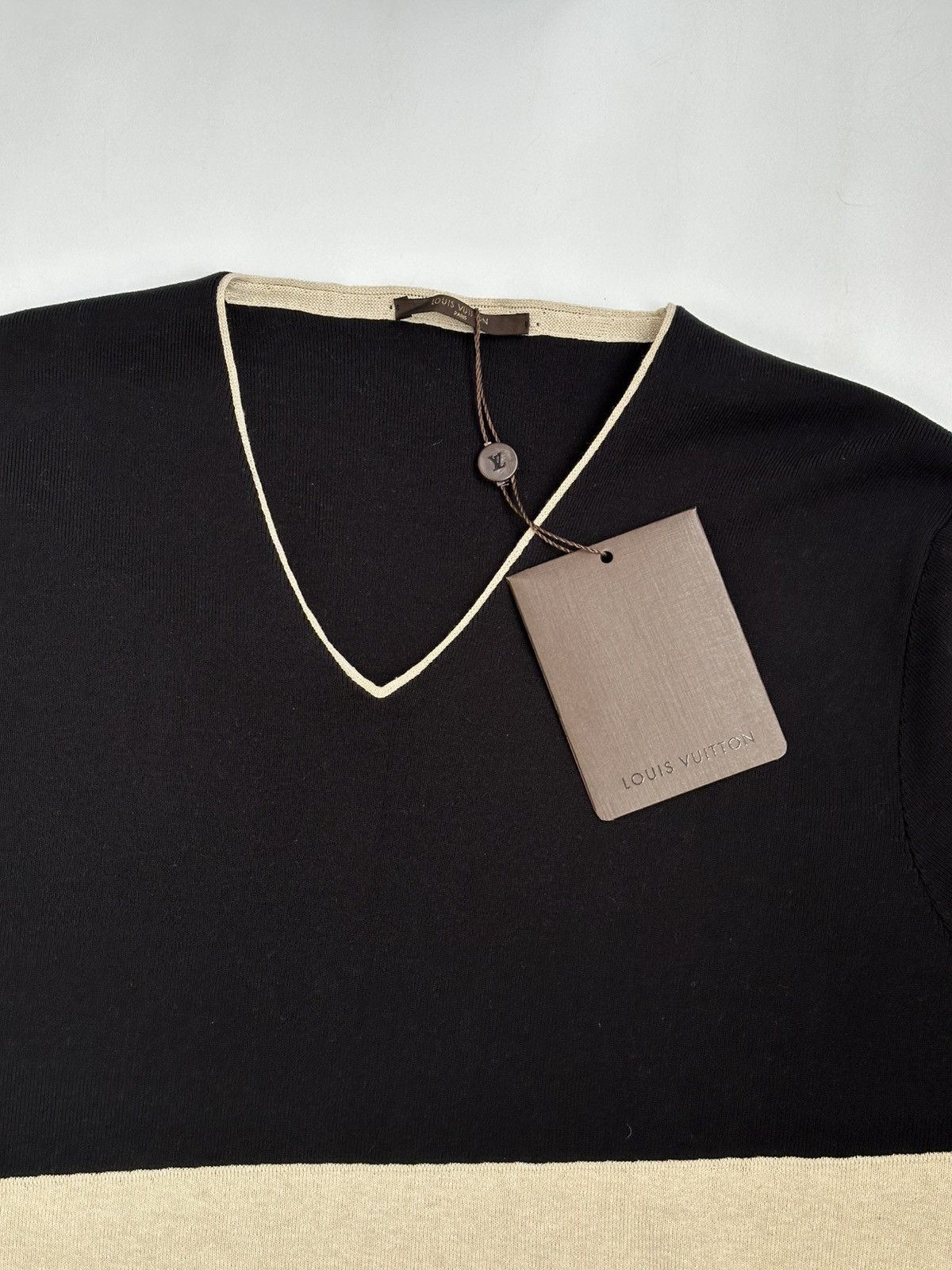 Louis Vuitton *NEW* LOUIS VUITTON SS 2008 Runway Spiral Knit Sweater lv Size US L / EU 52-54 / 3 - 8 Thumbnail