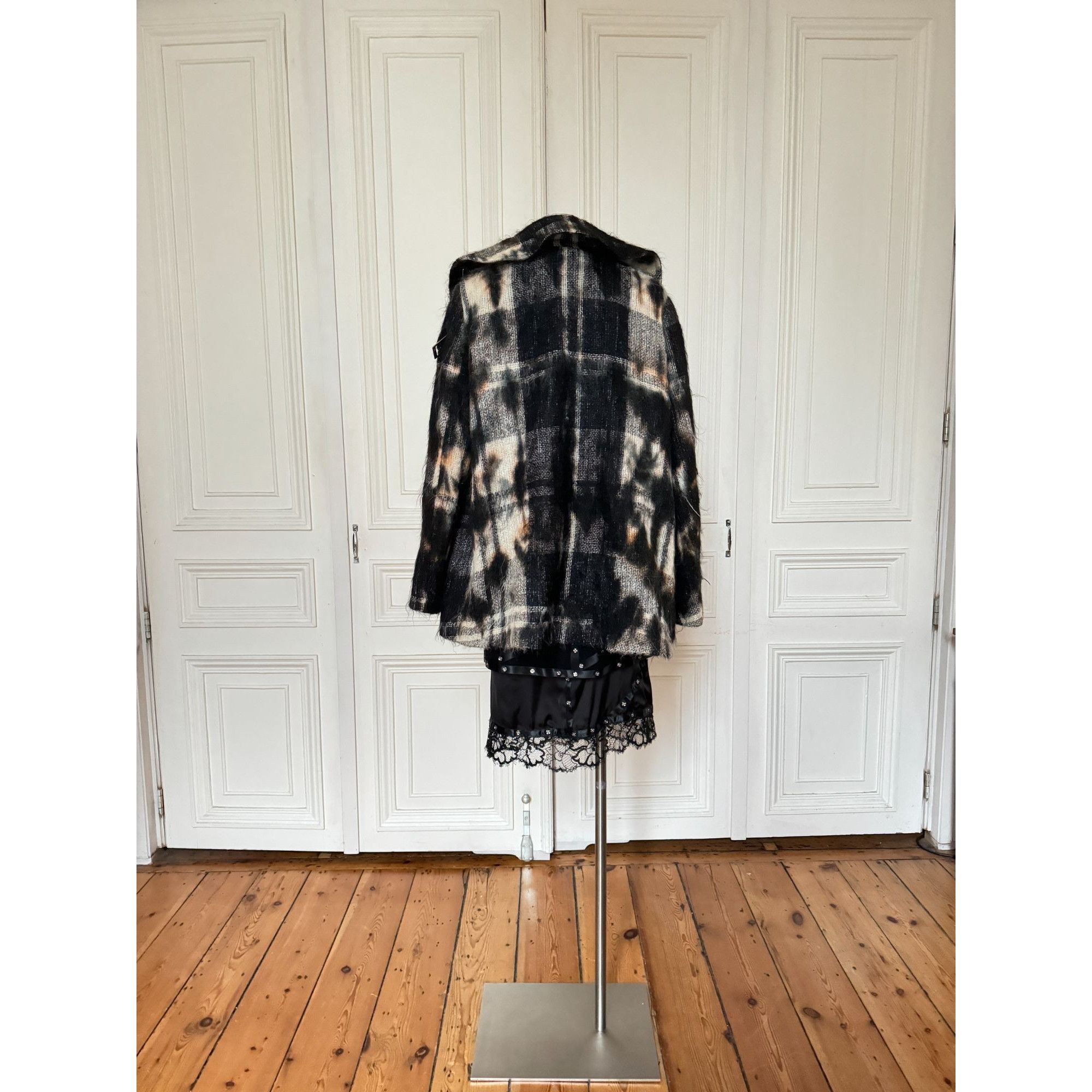 Thierry Mugler 1990s Oversized Mohair Wool Jacket Size L / US 10 / IT 46 - 4 Thumbnail