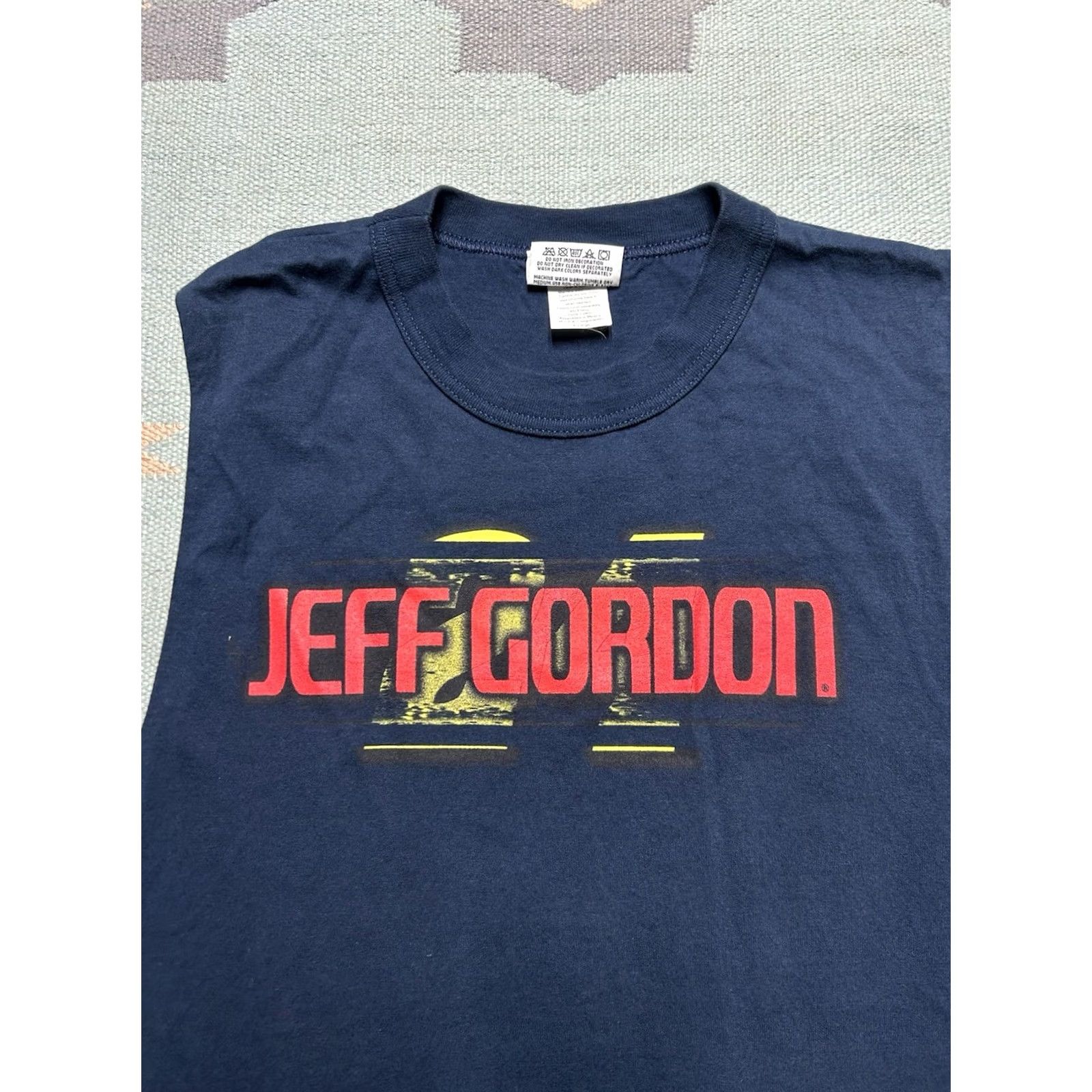 NASCAR VINTAGE Jeff Gordon Nascar Tank Top Graphic T Shirt Blue XL Sleeveless Mens 90s Theme Size US XL / EU 56 / 4 - 3 Thumbnail