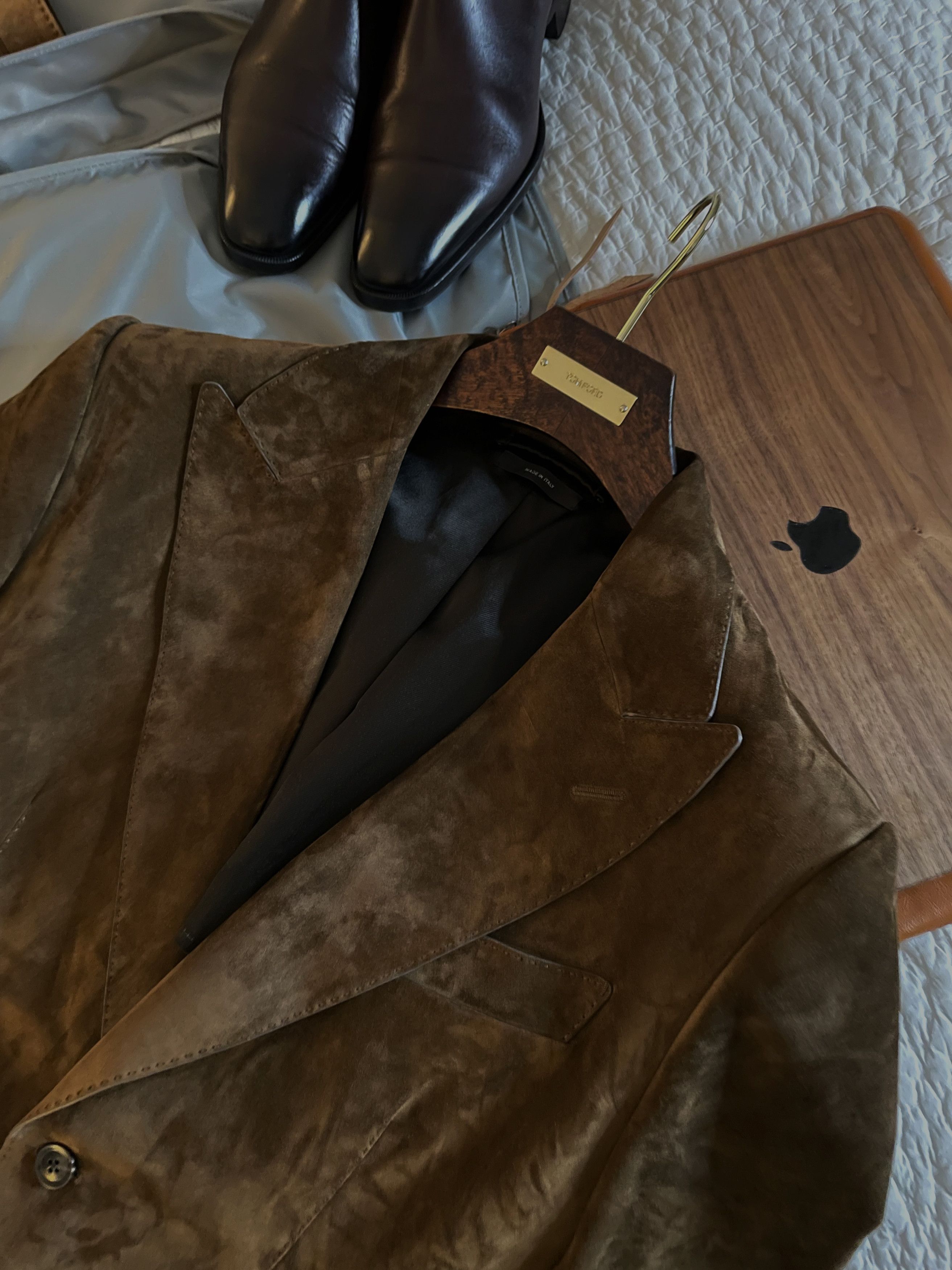 Tom Ford Ultimate Rare $10,700 w/tax TOM FORDSuede Blazer, Tom's Fave Size US L / EU 52-54 / 3 - 16 Thumbnail